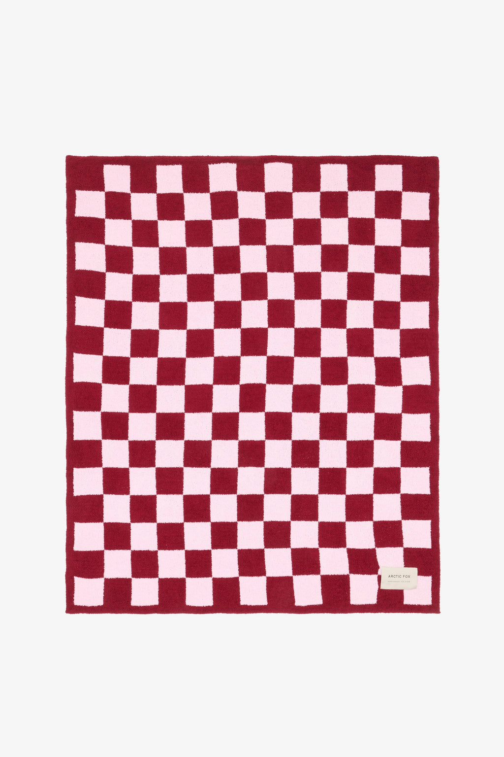 The Teddy Throw - 100% Recycled - Pink Check - AW26