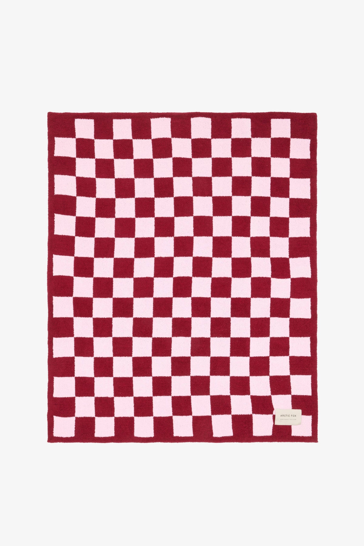 The Teddy Throw - 100% Recycled - Pink Check - AW26