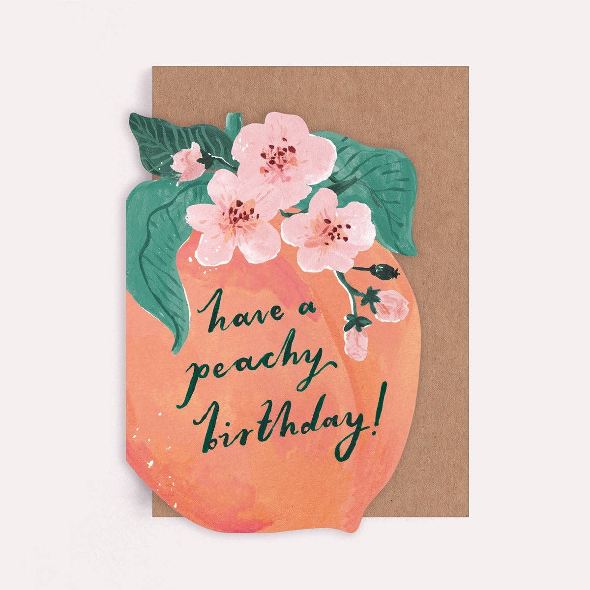 Peachy Birthday Card | Cute Fruity Birthday Cards