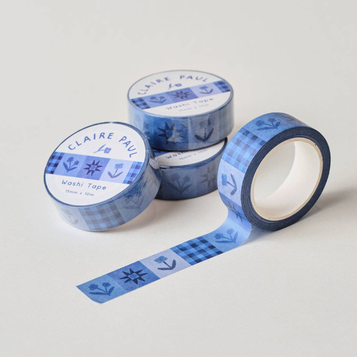 Inky Floral Washi Tape