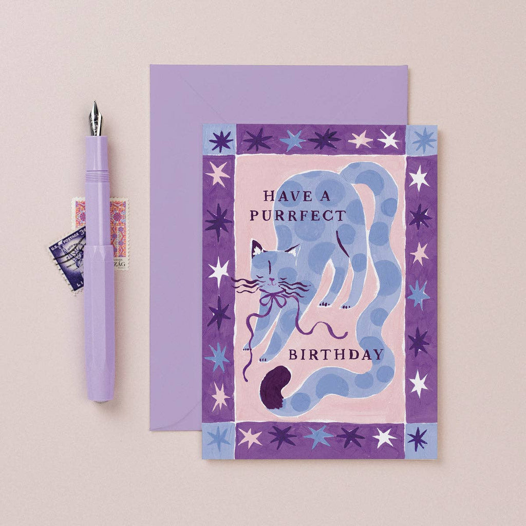 Cat Purrfect Birthday Card | Cat Lover Birthday Cards