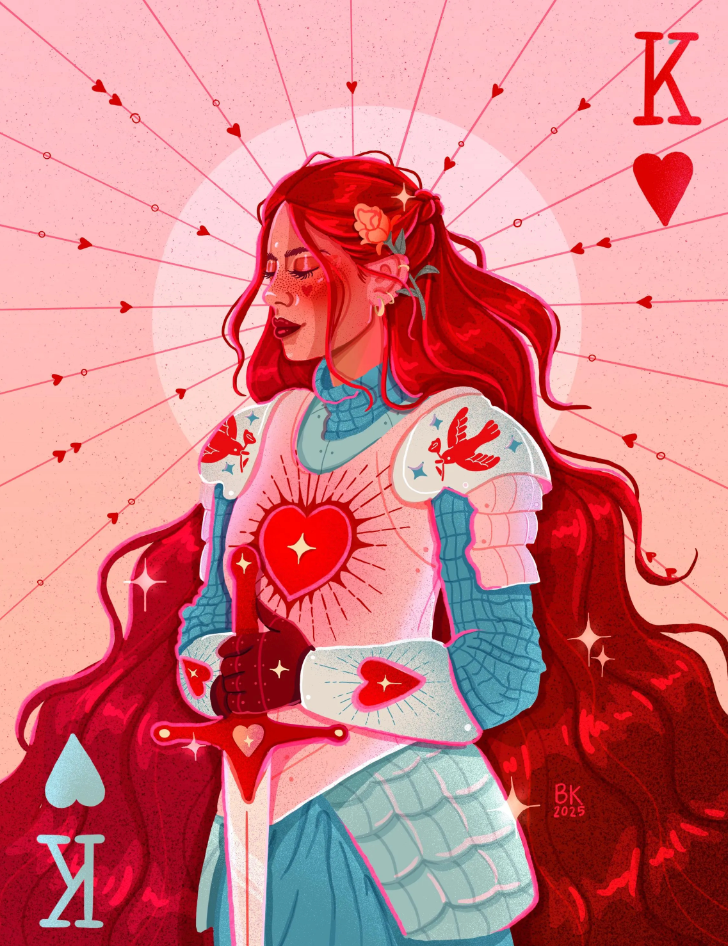 King of Hearts Print