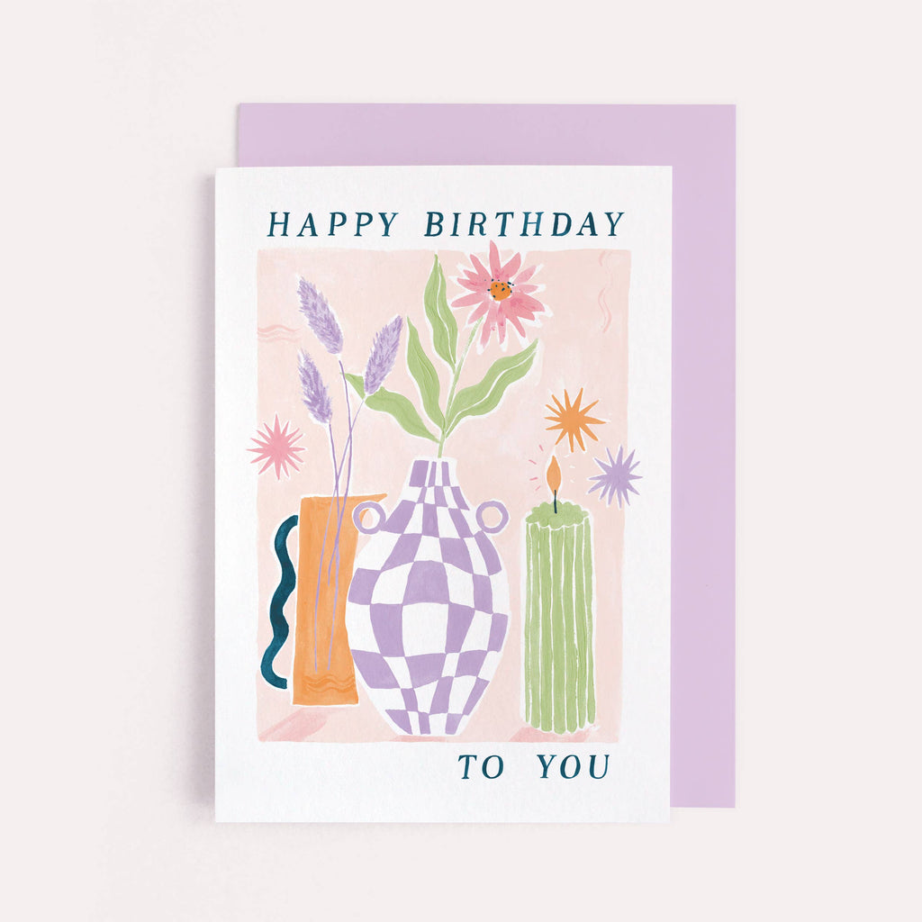 Sister Paper Co. - Flower Vase Birthday Card