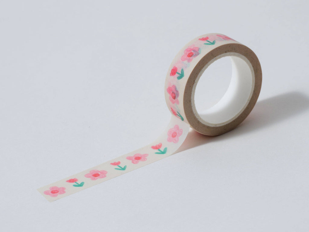Tulip and Daisies Washi Tape