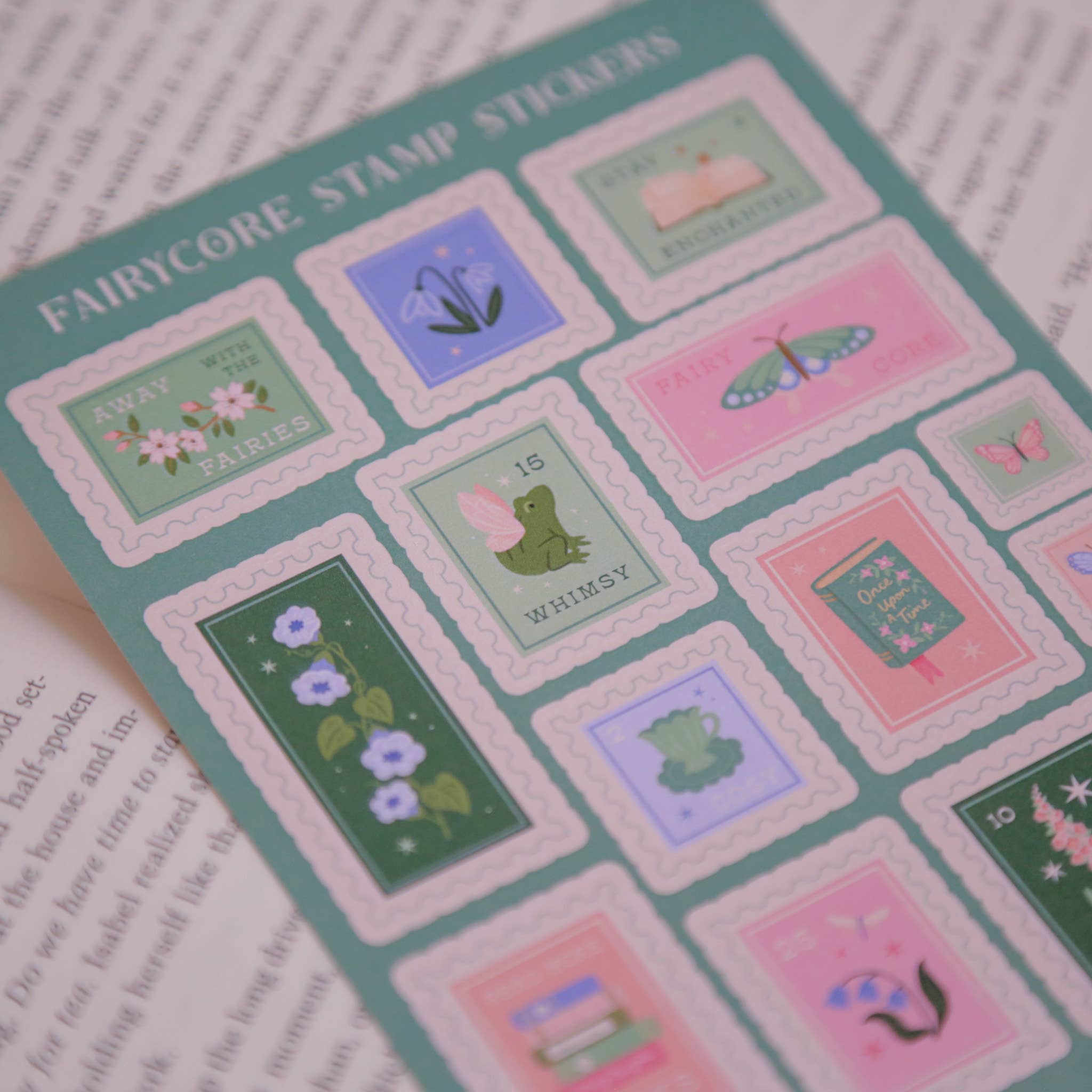 Hopscotch Paper Co. - Fairycore Stamps Sticker Sheet