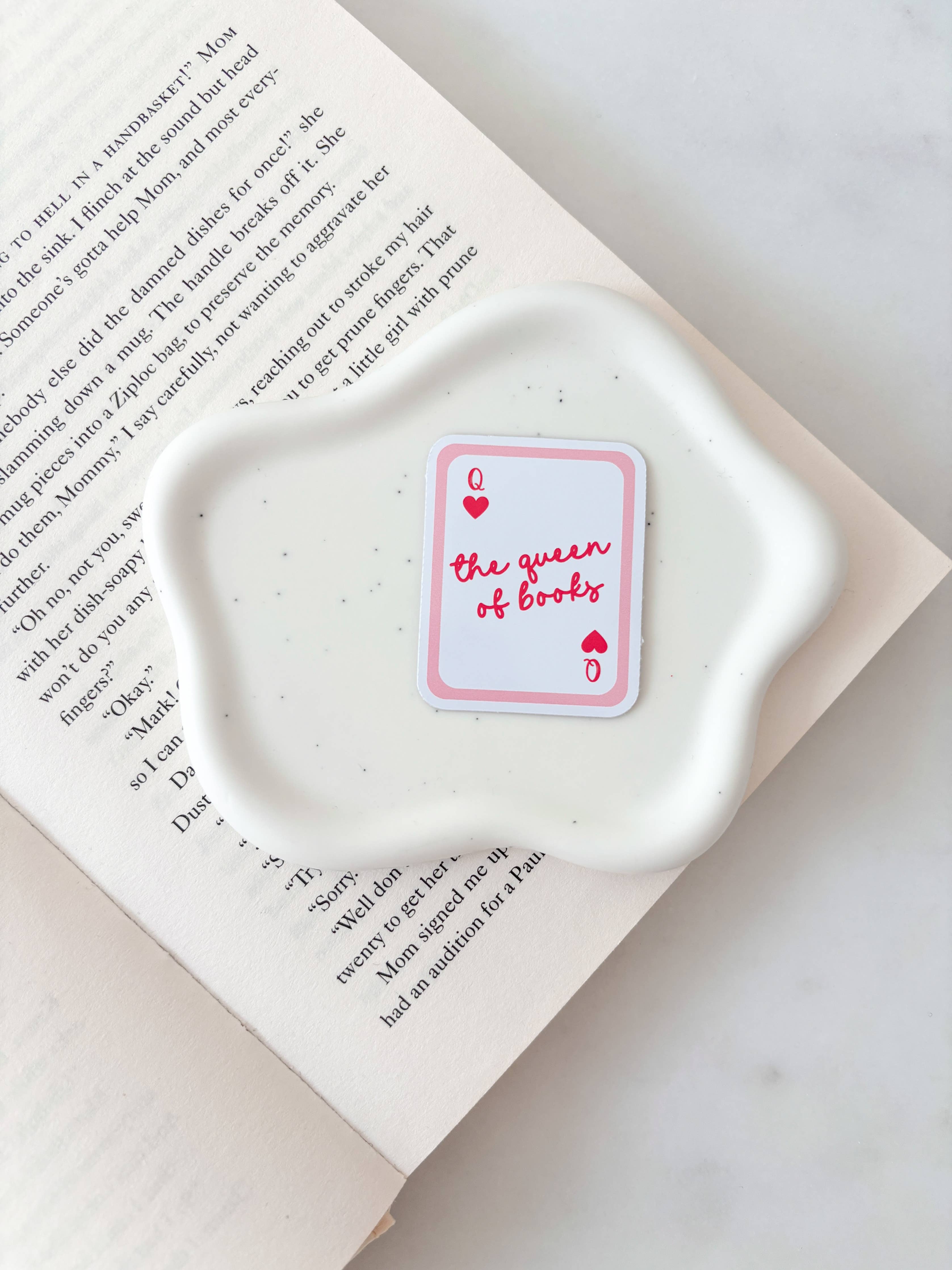 Queen of Books Card Sticker
