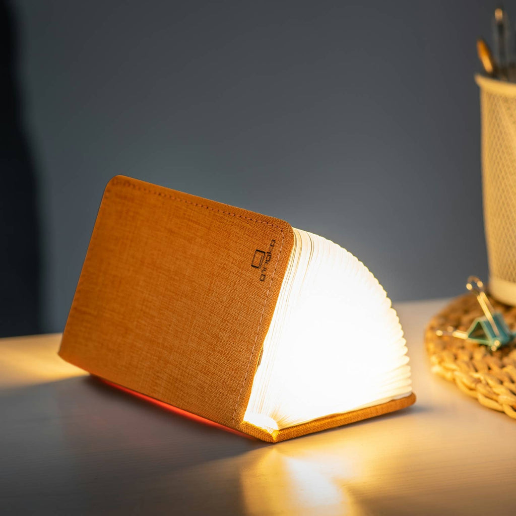 Gingko Linen Fabric Smart Book Light