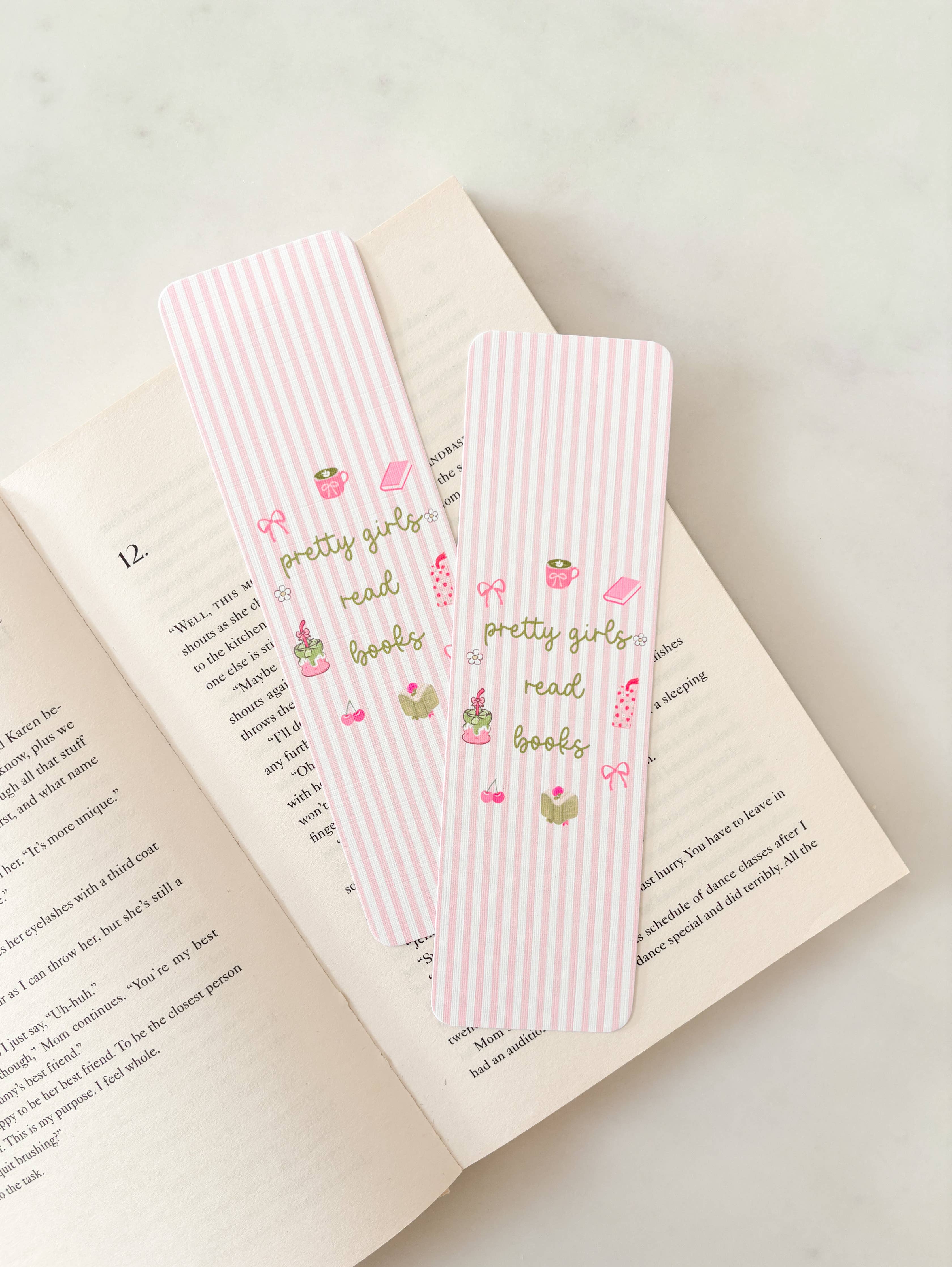 Fleurs on Sunday - Pretty Girls Read Books Bookmark