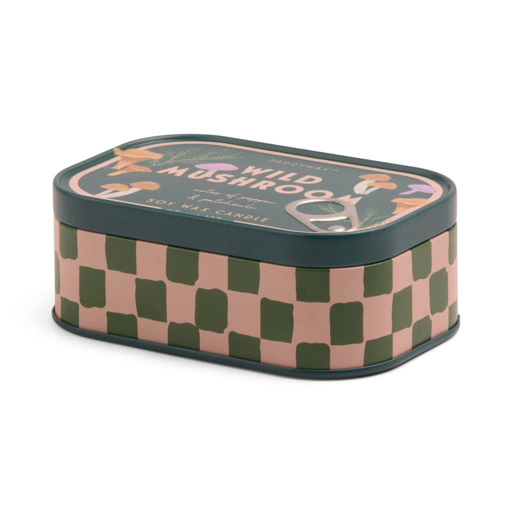 Bistro 4.5oz/127g Mushroom Printed Tin Candle - Wild Mushroom