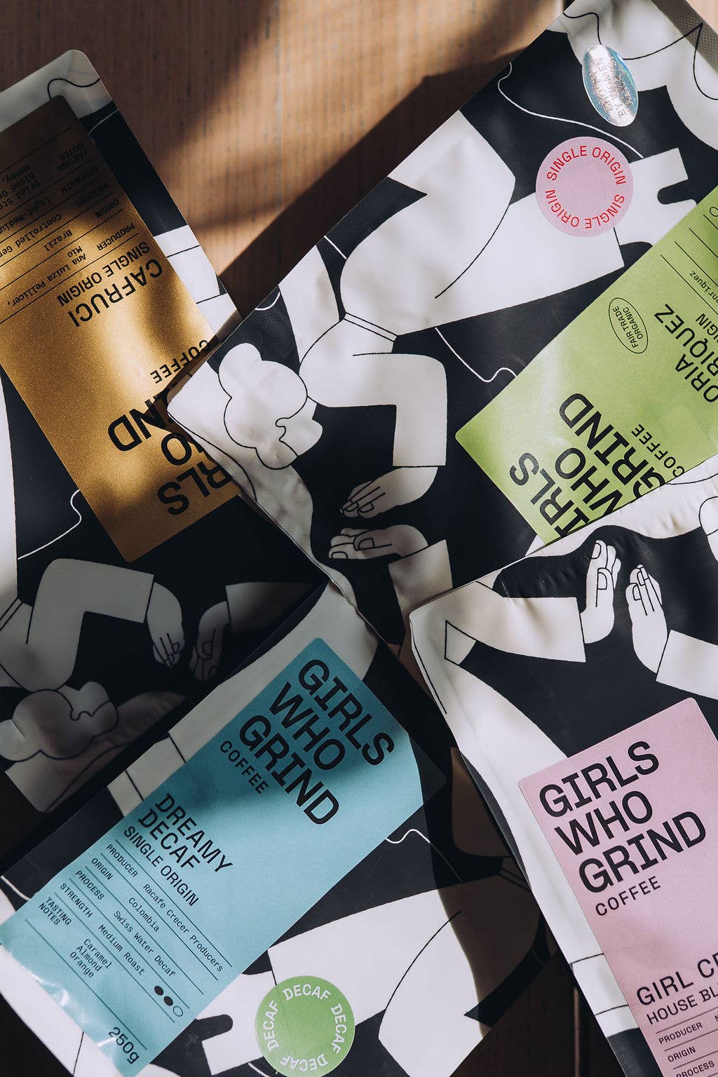 Coffee Beans, Girl Crush, houseblend coffee.