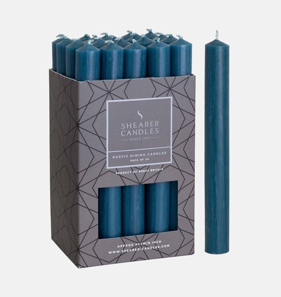 Shearer Candles - Teal 8 inch Dinner Candles