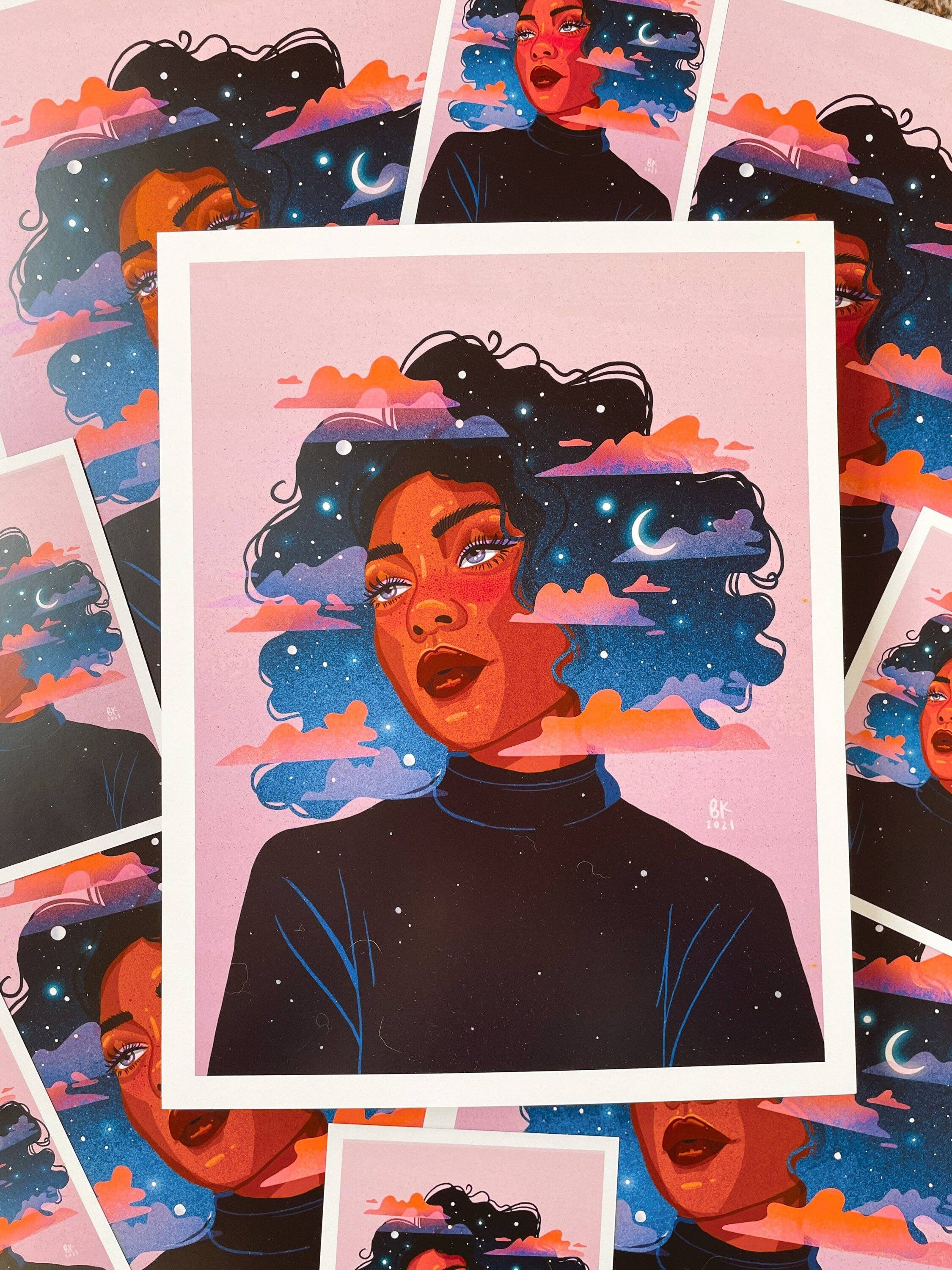 Imported 5x7 Illustrated Print