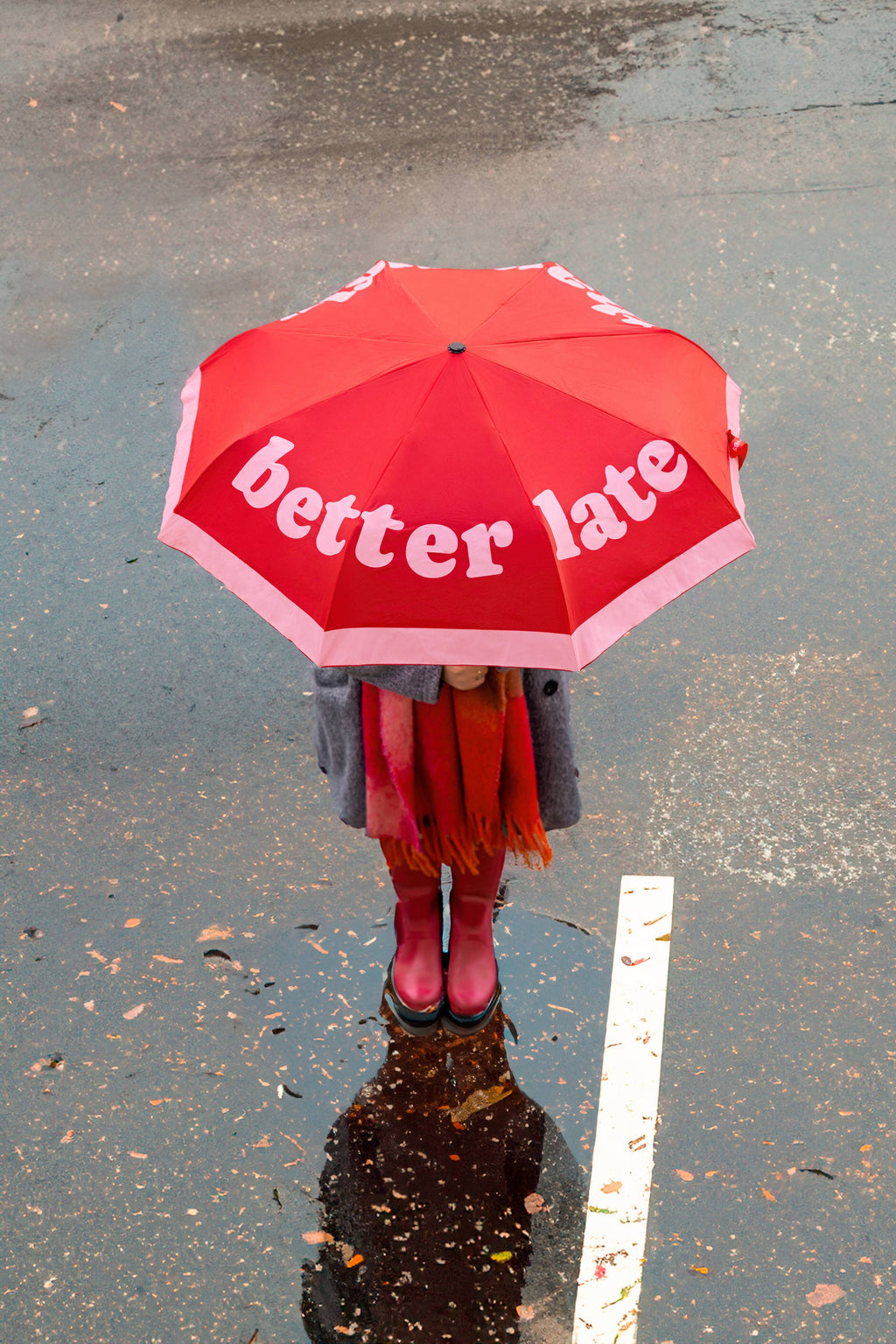 Folding Umbrella "Better Late Than Ugly"