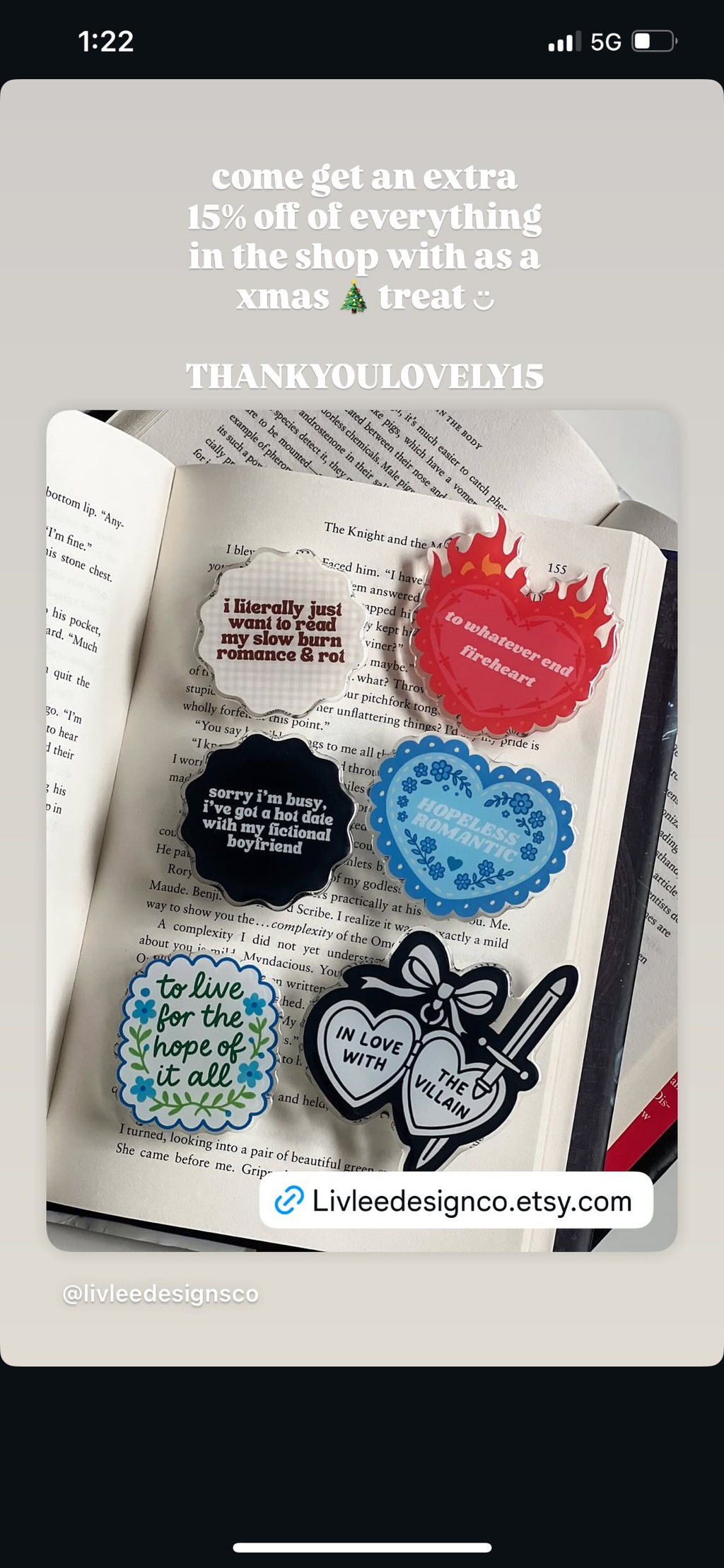 Liv Lee Designs - Hope of It All Kindle & Phone Grip