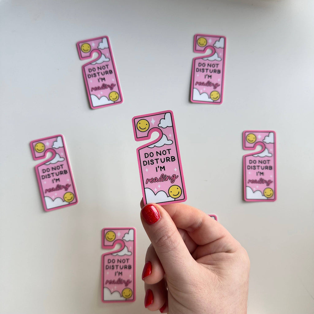 Matte Sticker | Do Not Disturb I’m Reading Book Gift