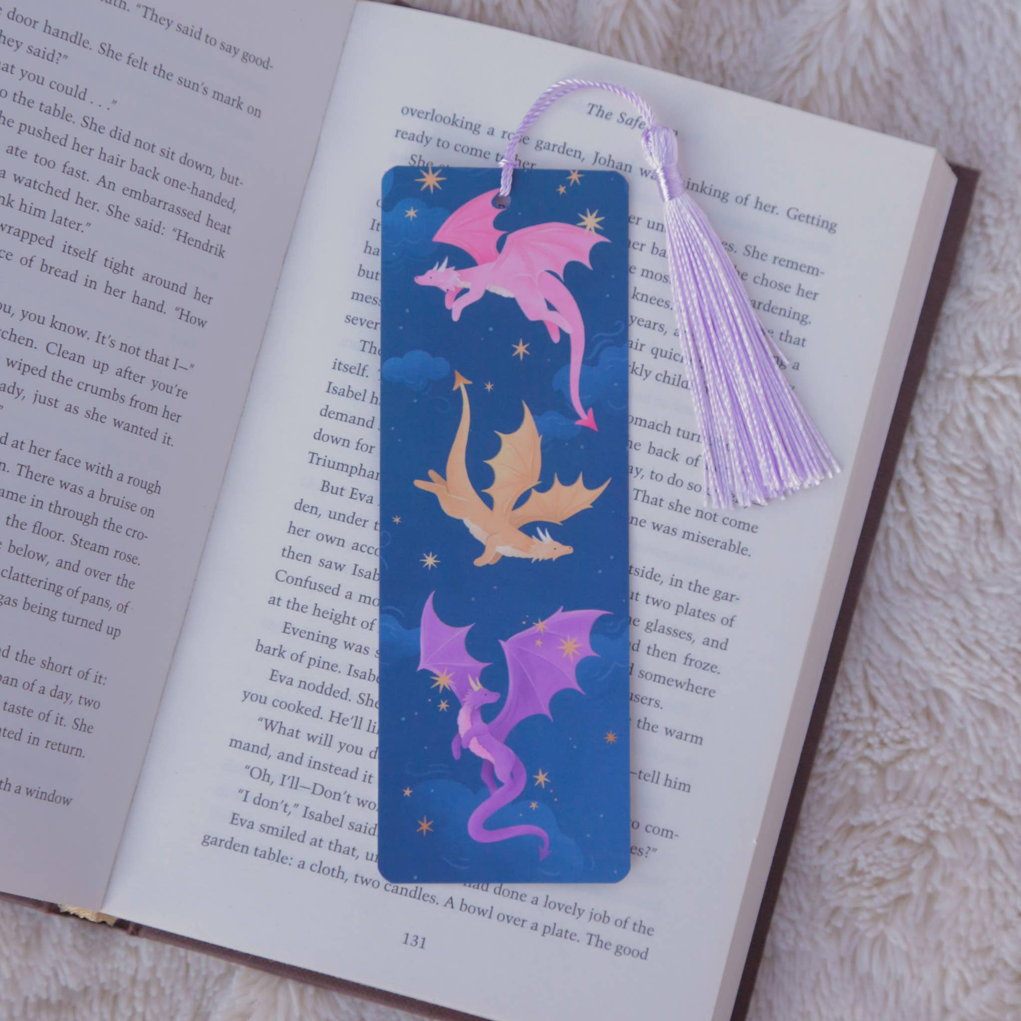 Dragon Bookmark, Fantasy Bookmark with Tassel
