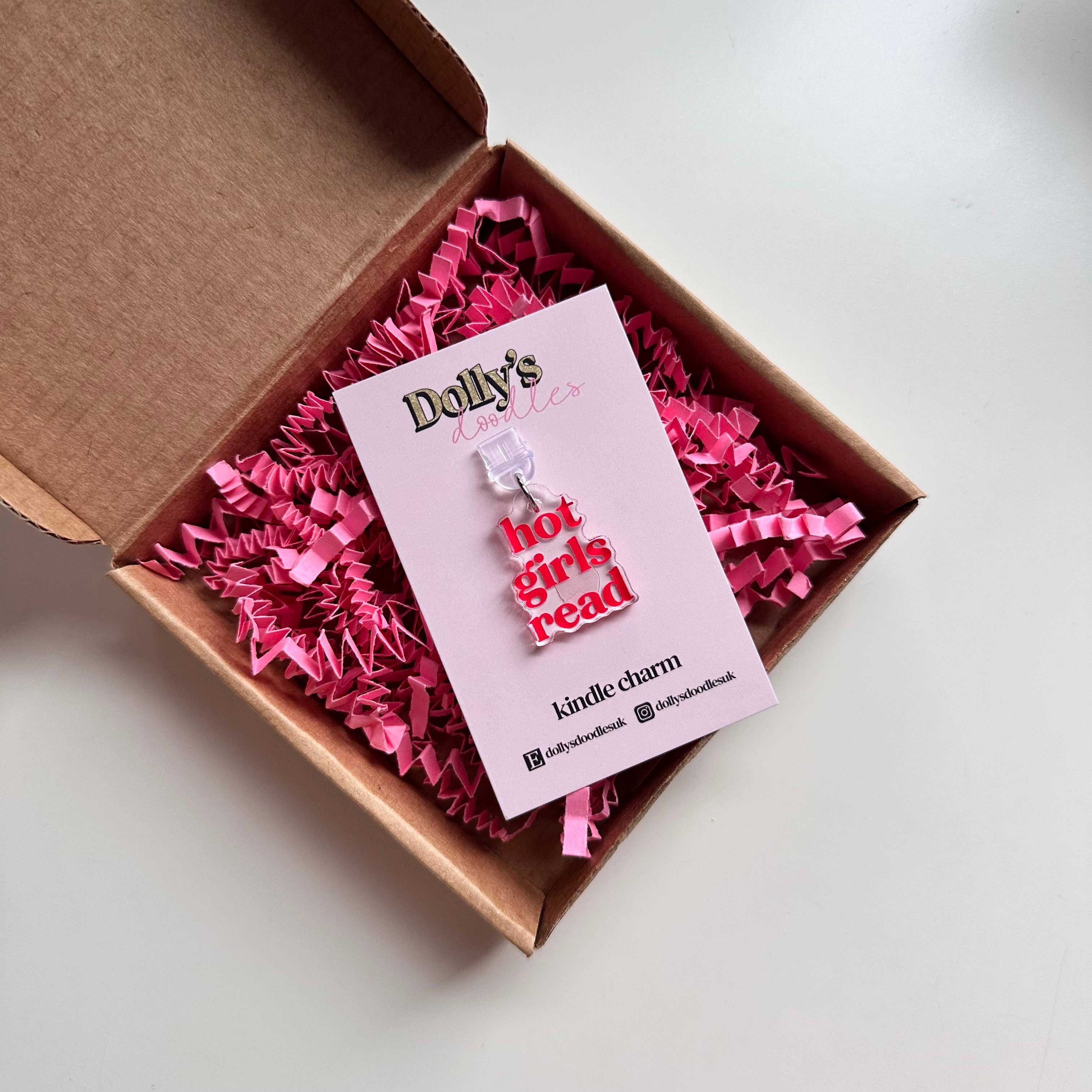 Kindle Charm - Hot Girls Read Red Book Club Reading Gift