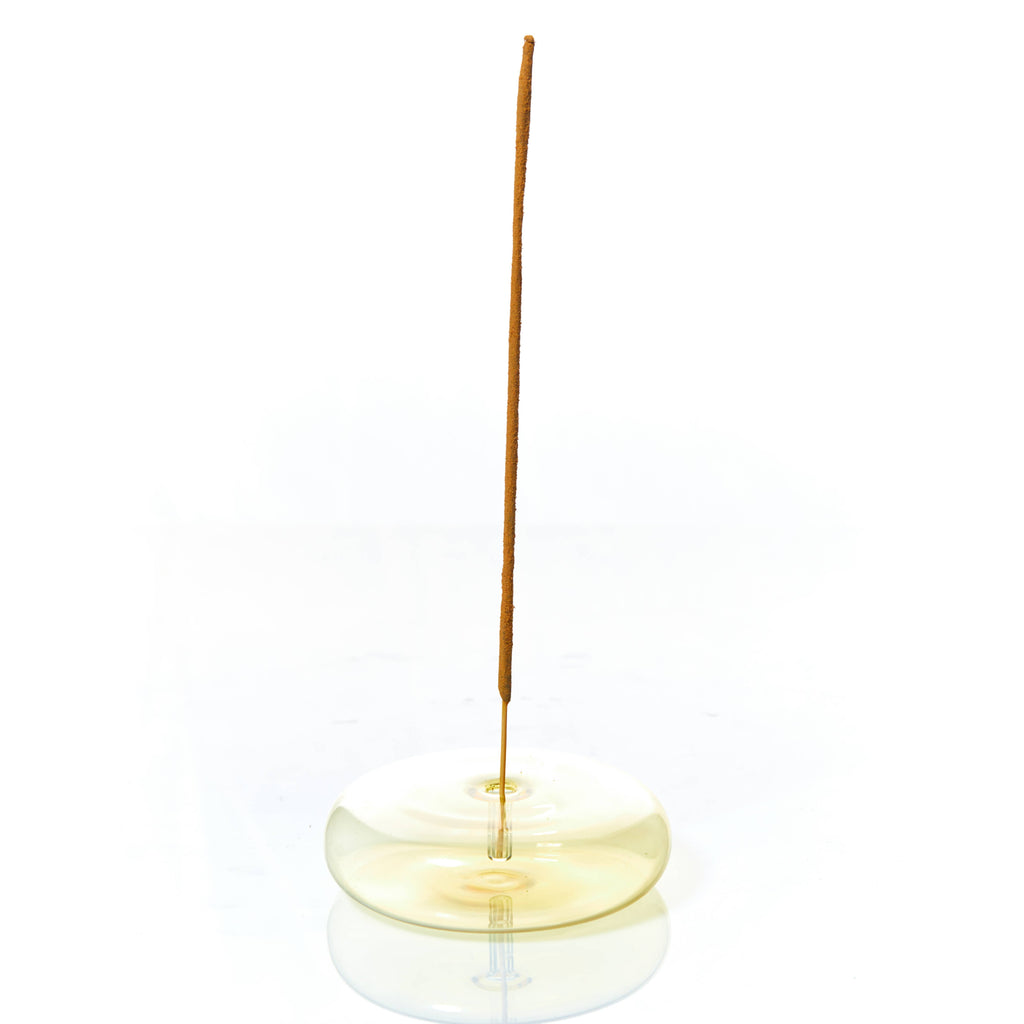 MÆGEN - Hand Blown Glass Incense Holder Yellow