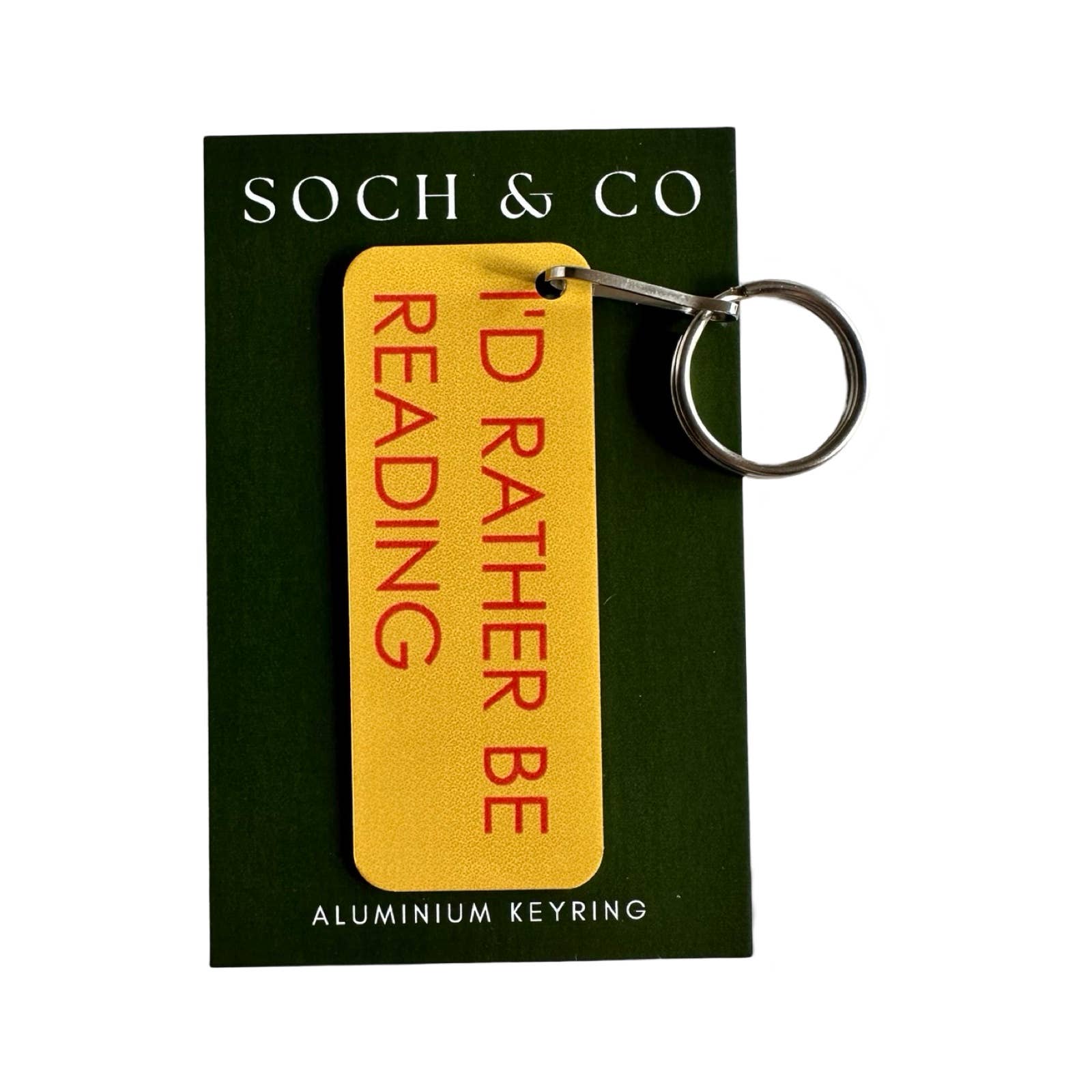 I'd rather be reading bookish keyring