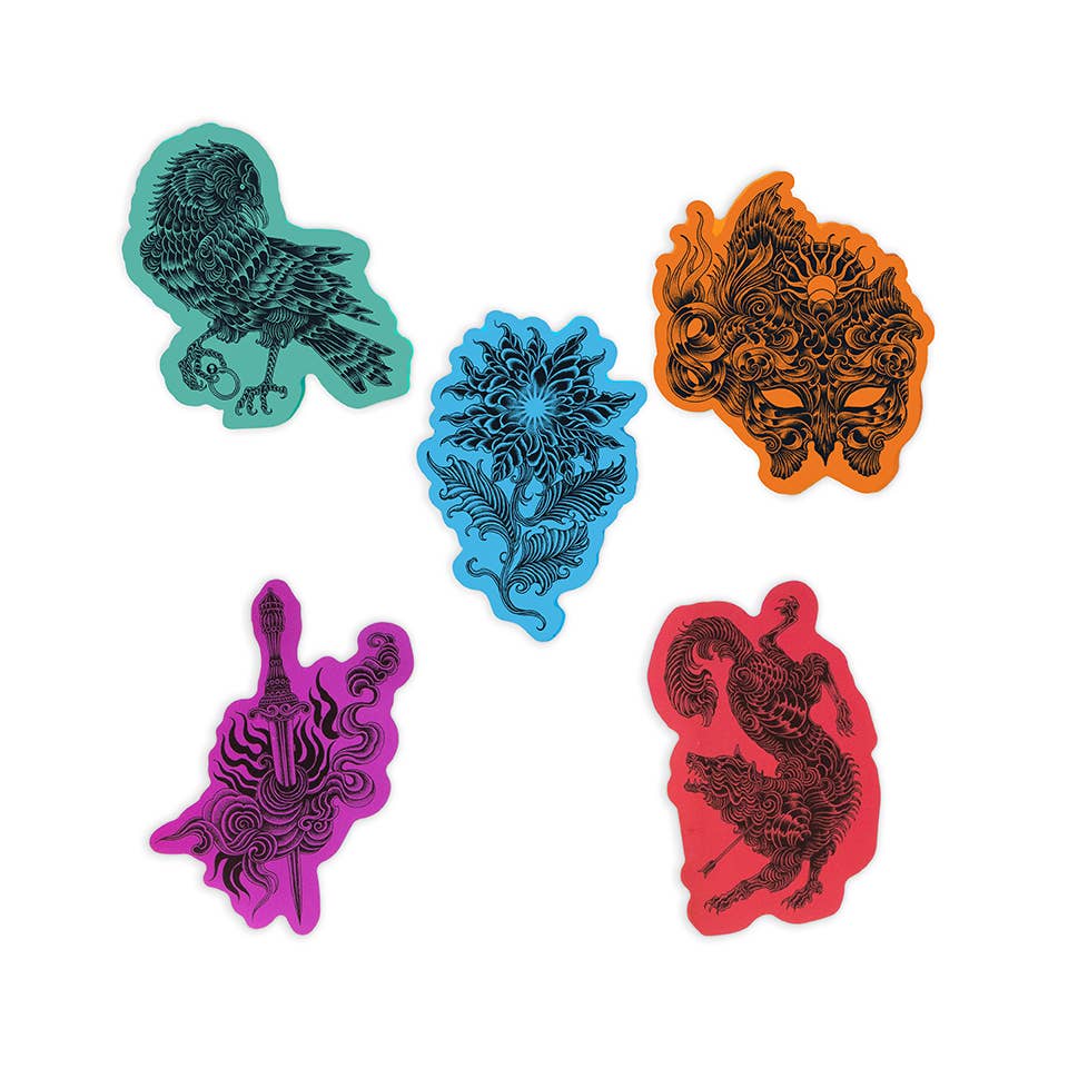 Jumbo Sticker Set - A COURT OF THORN AND ROSES EMBLEMS