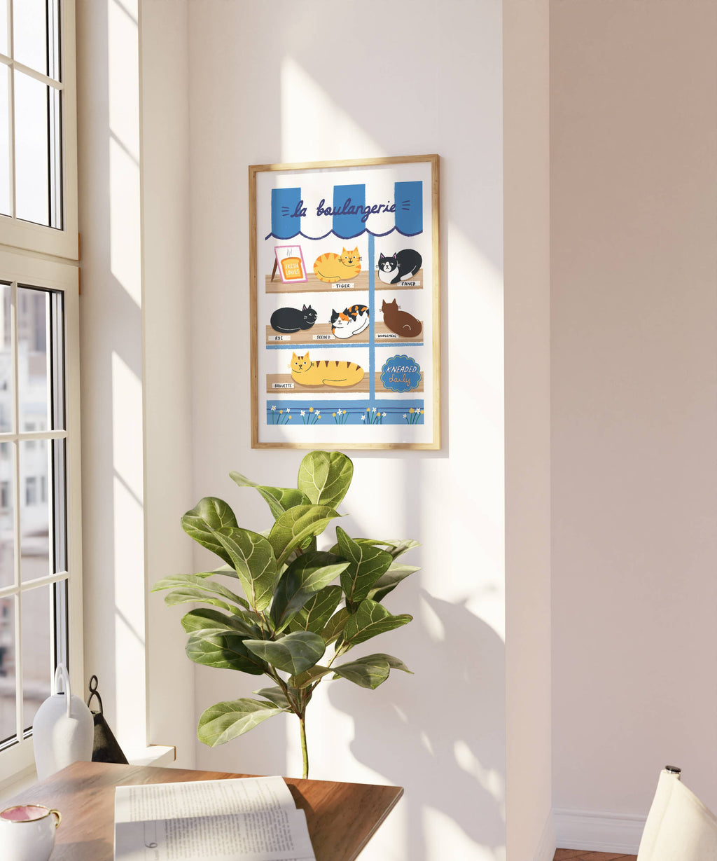 Nat Ellis Illustrations - La Boulangerie A4 Heavyweight Art Print