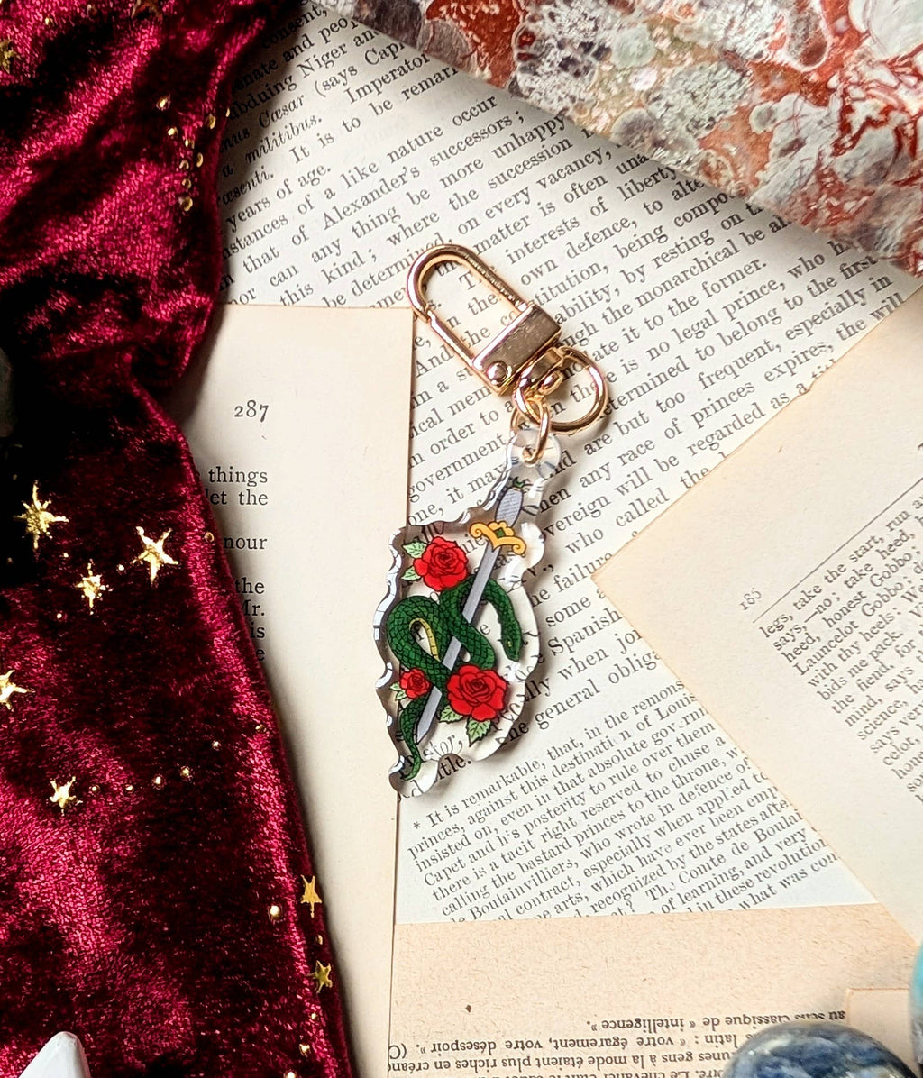 Joyella Design - Snake & Dagger Acrylic Keyring