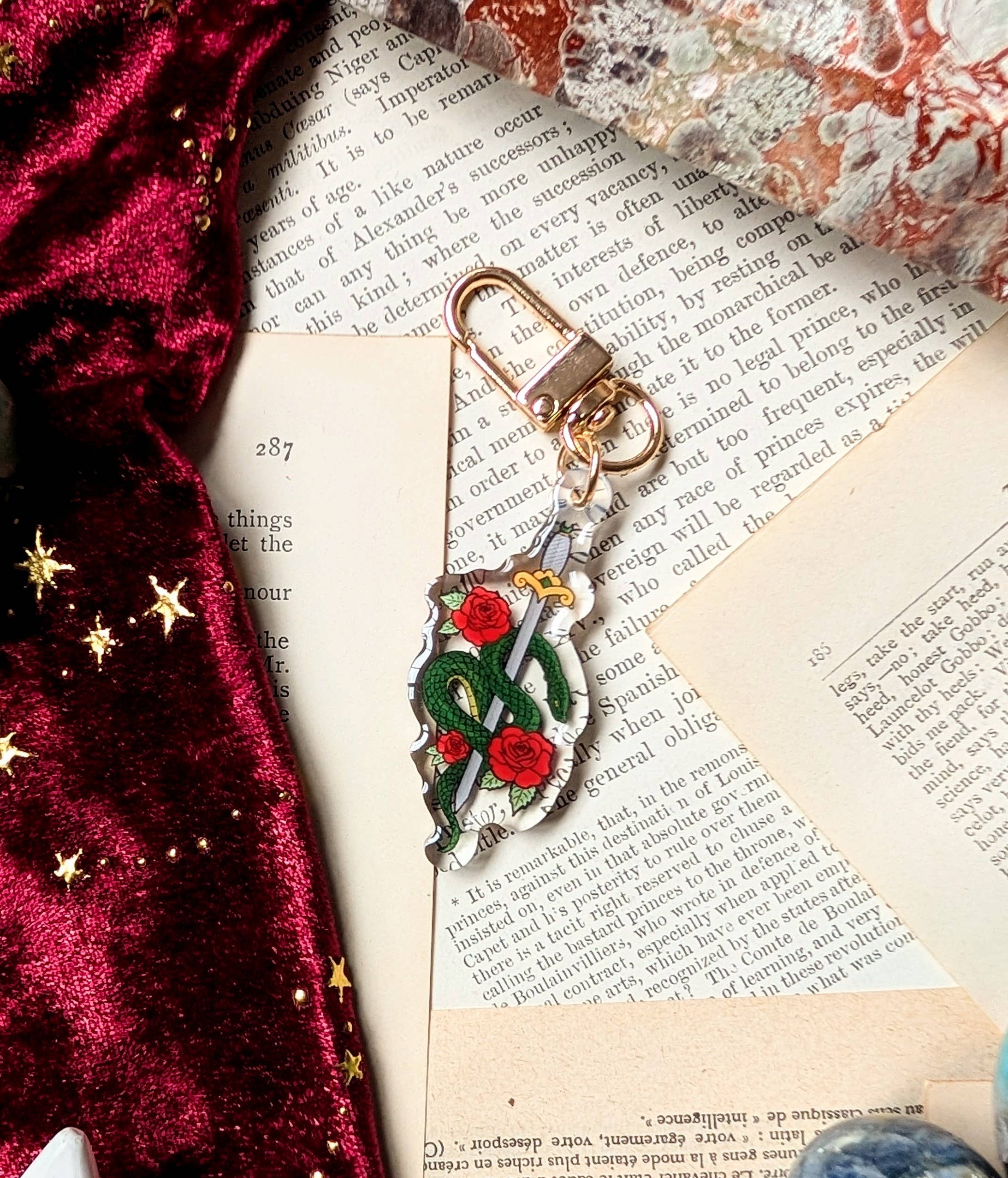 Joyella Design - Snake & Dagger Acrylic Keyring