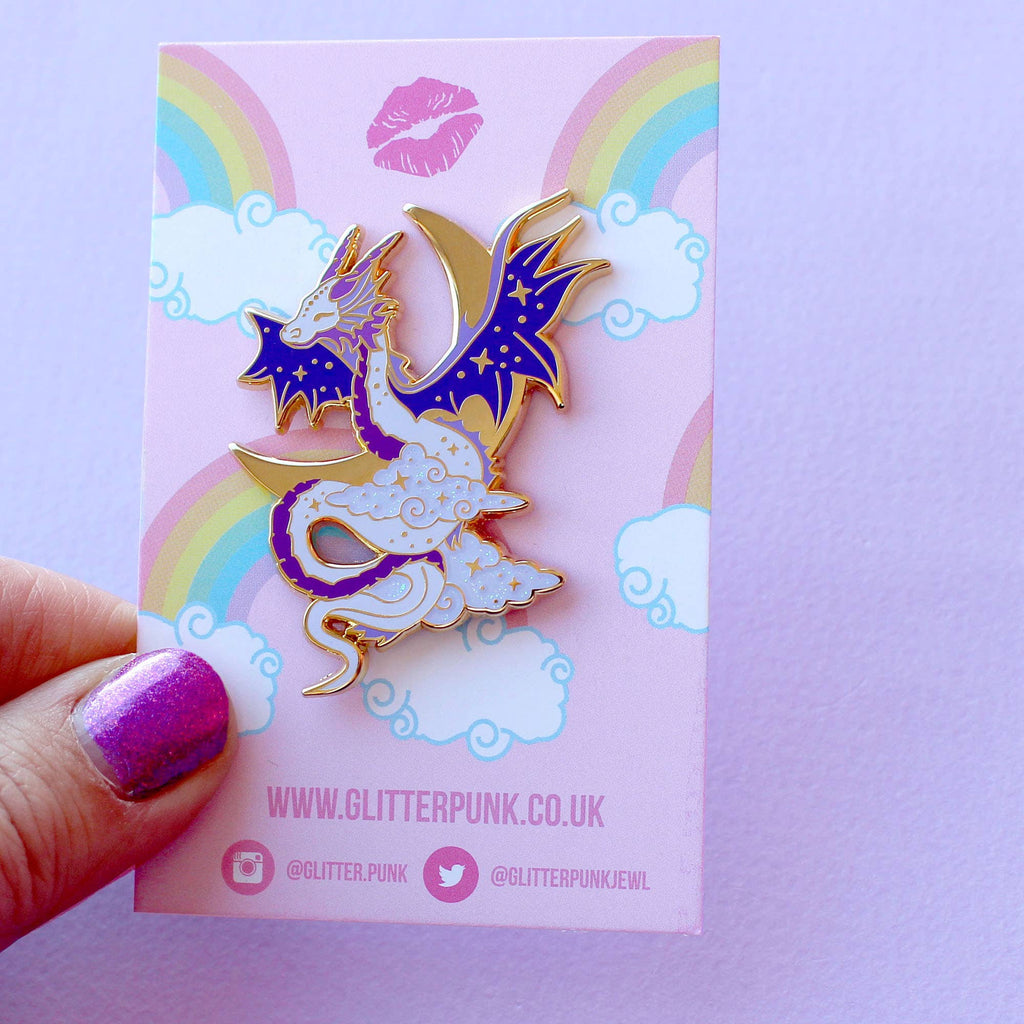 Glitter Punk - Celestial Dragon Enamel Pin