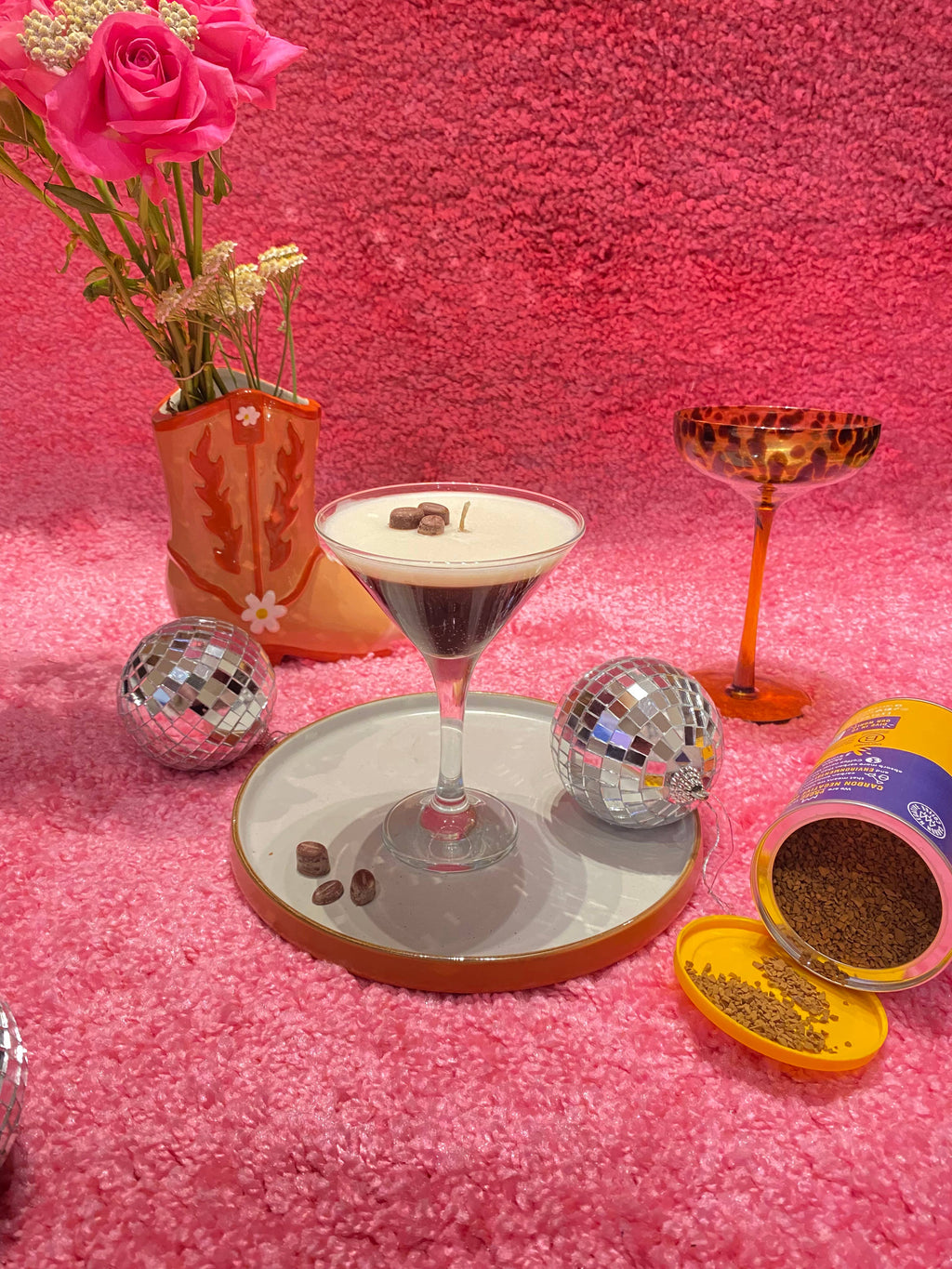 Raspberry Martini Cocktail Candle