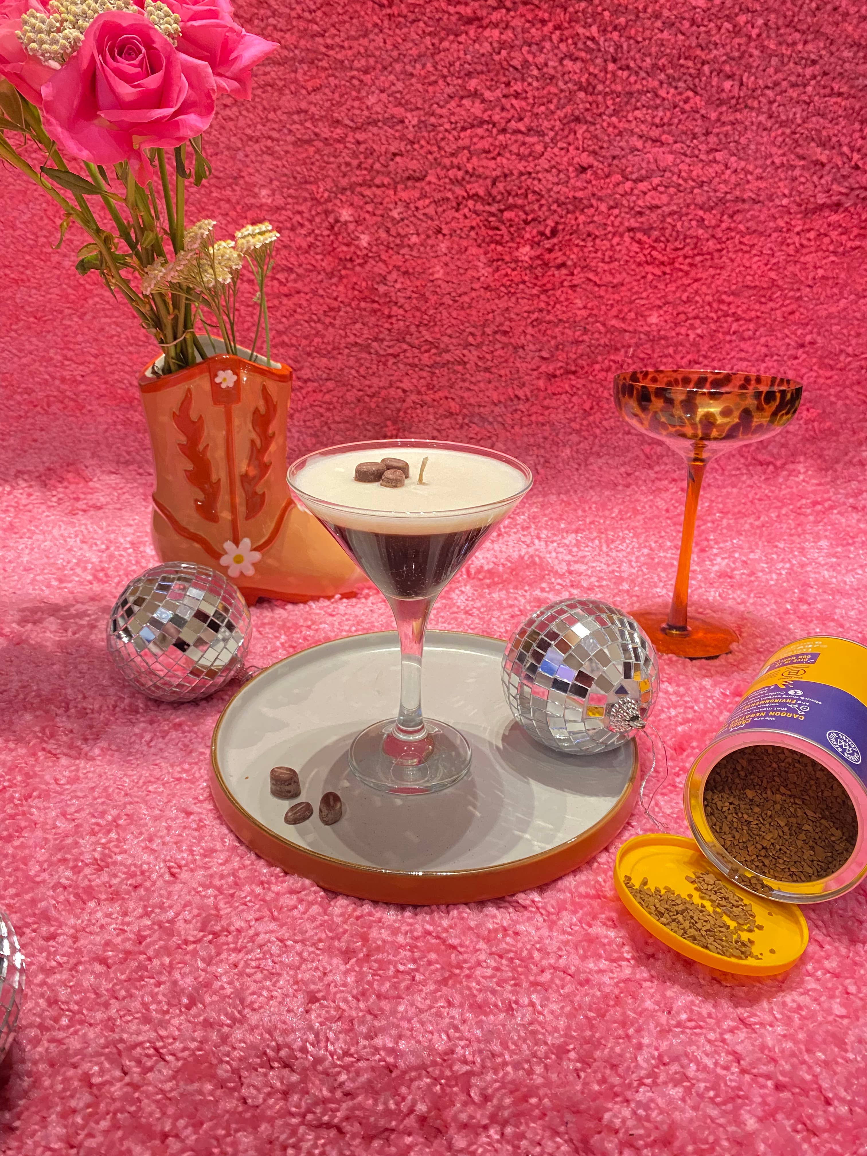 Raspberry Martini Cocktail Candle