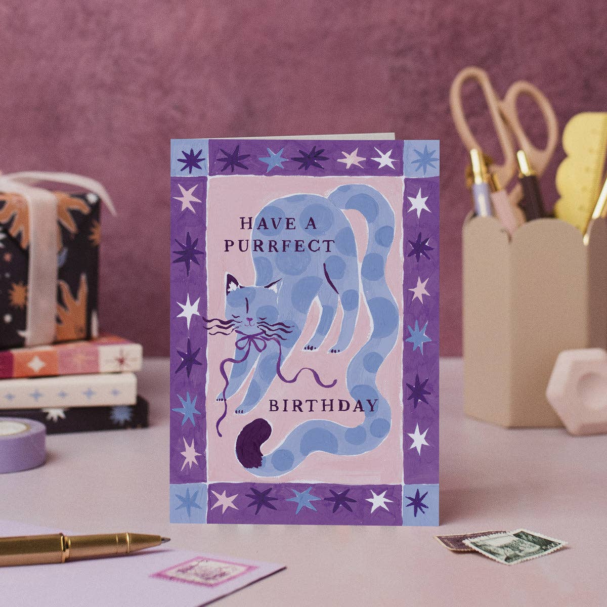 Cat Purrfect Birthday Card | Cat Lover Birthday Cards