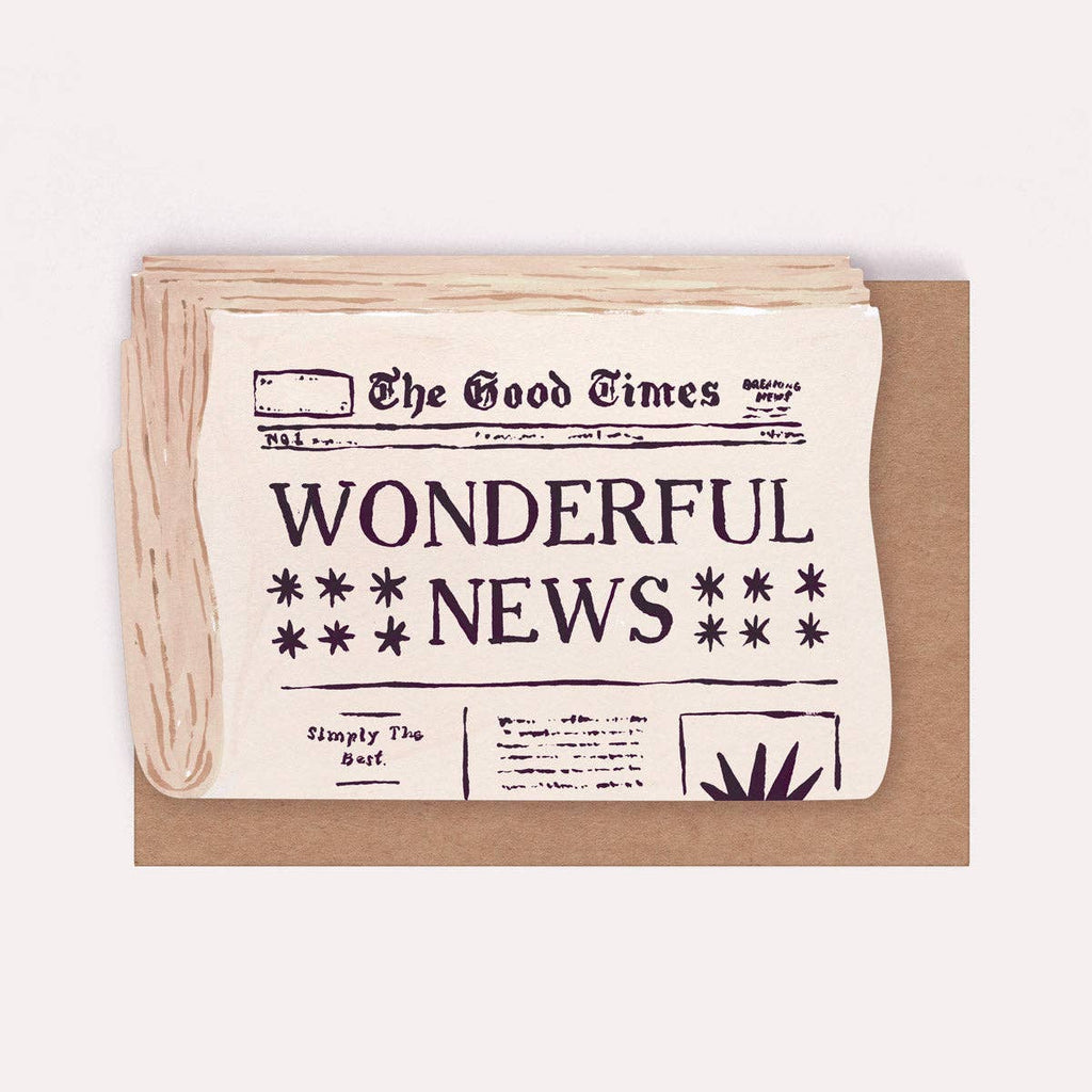 Newspaper Congratulations Card | Celebration Cards