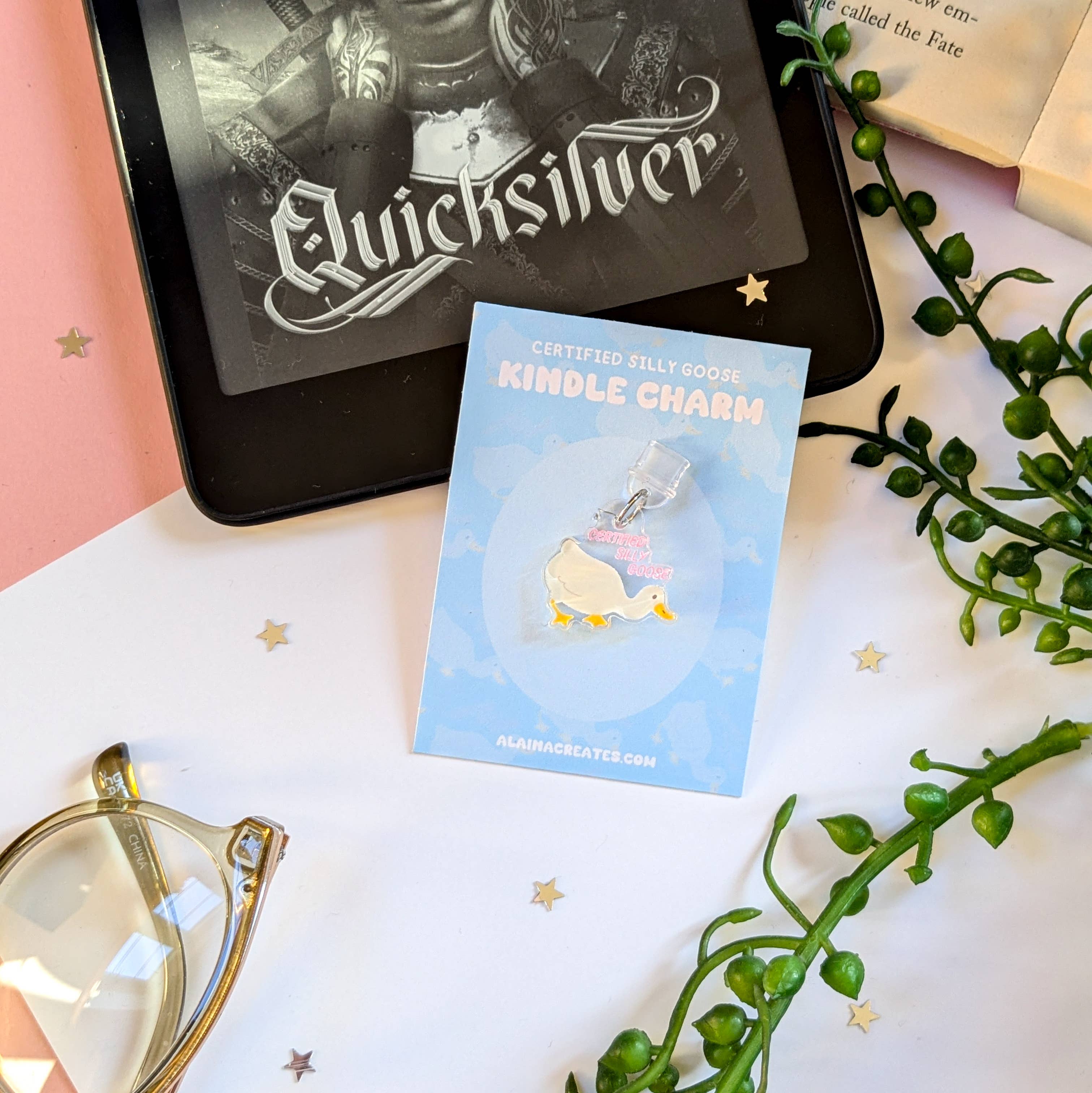 'Certified Silly Goose' Kindle Charm