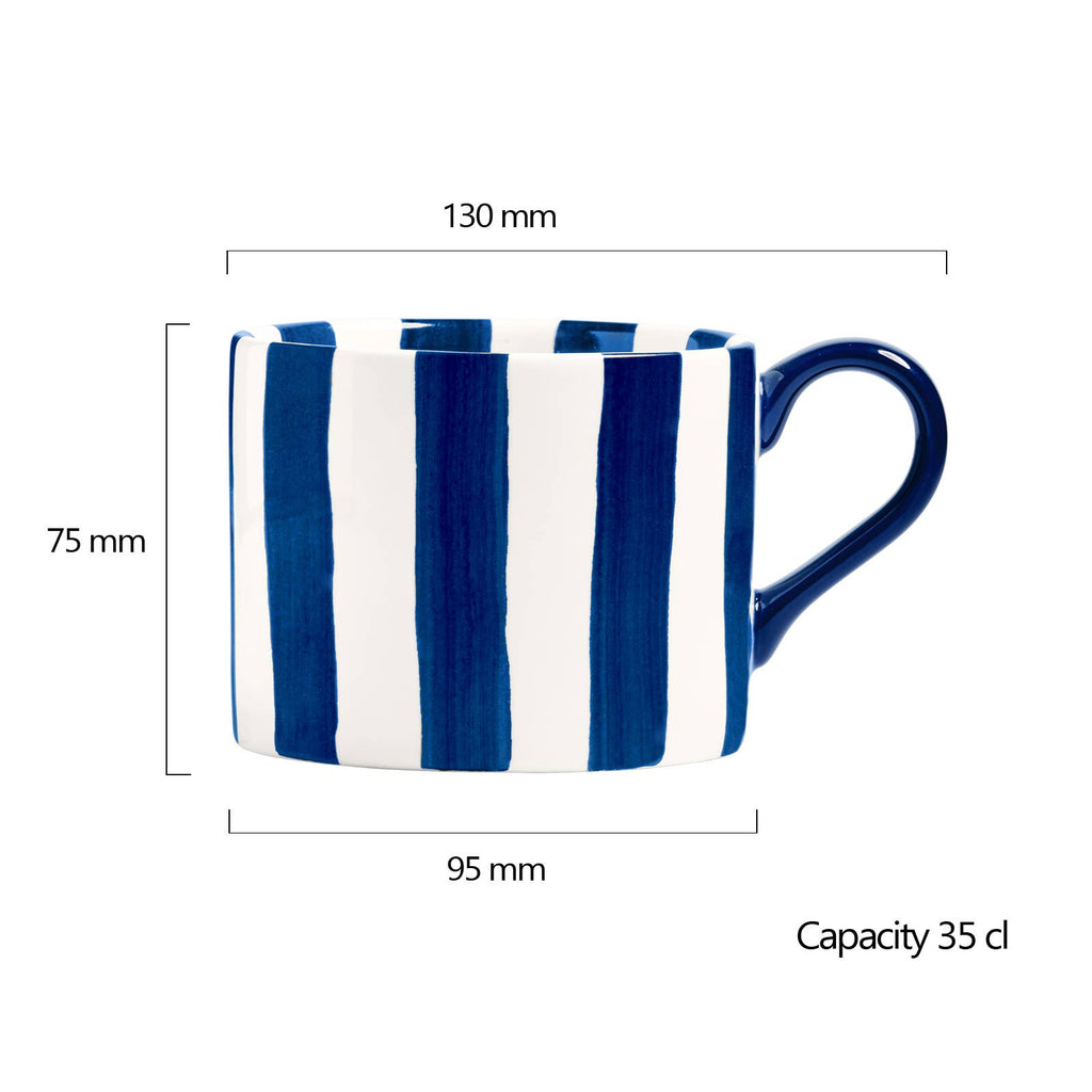 Stripes Mug Blue