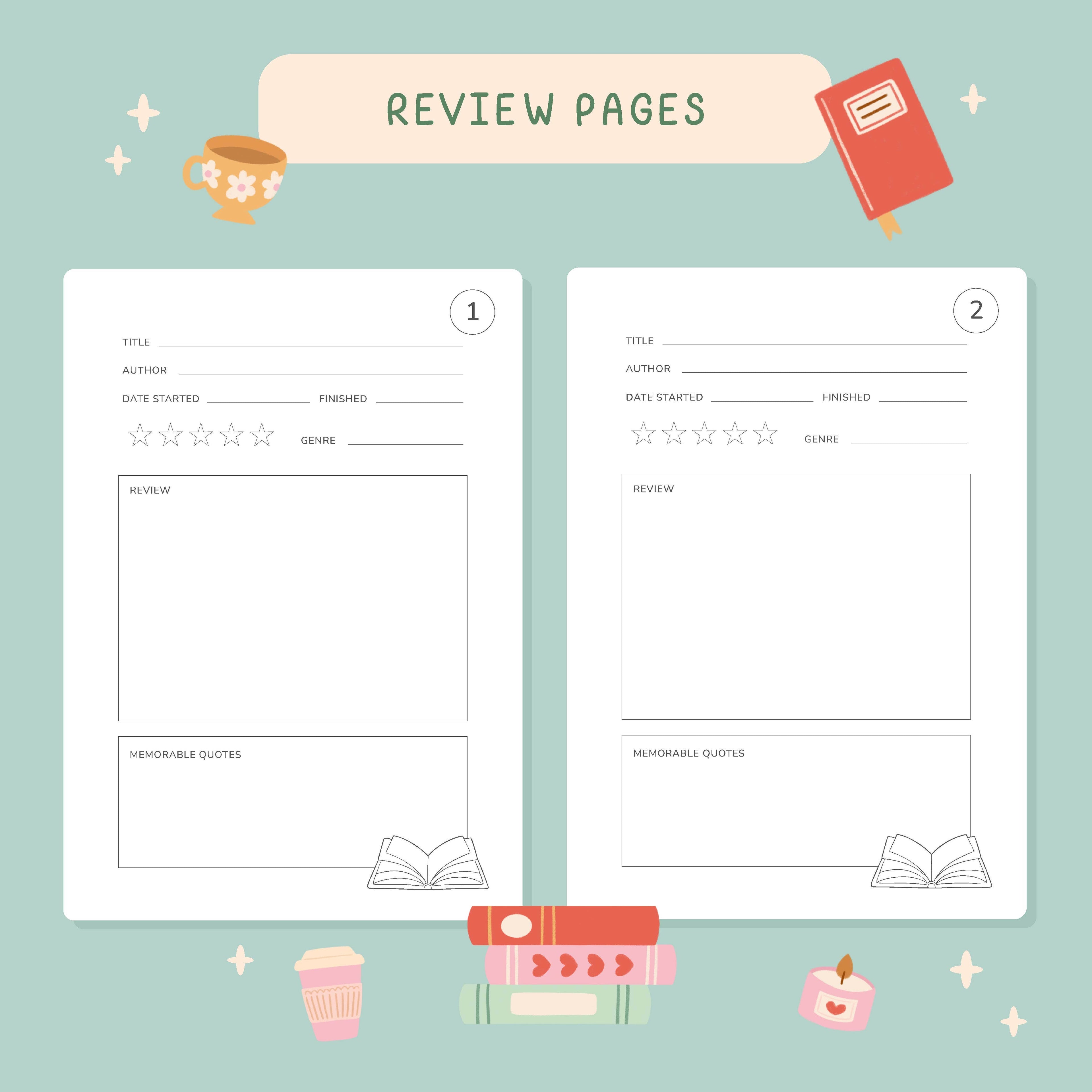 Hopscotch Paper Co. - 50 Page Reading Journal