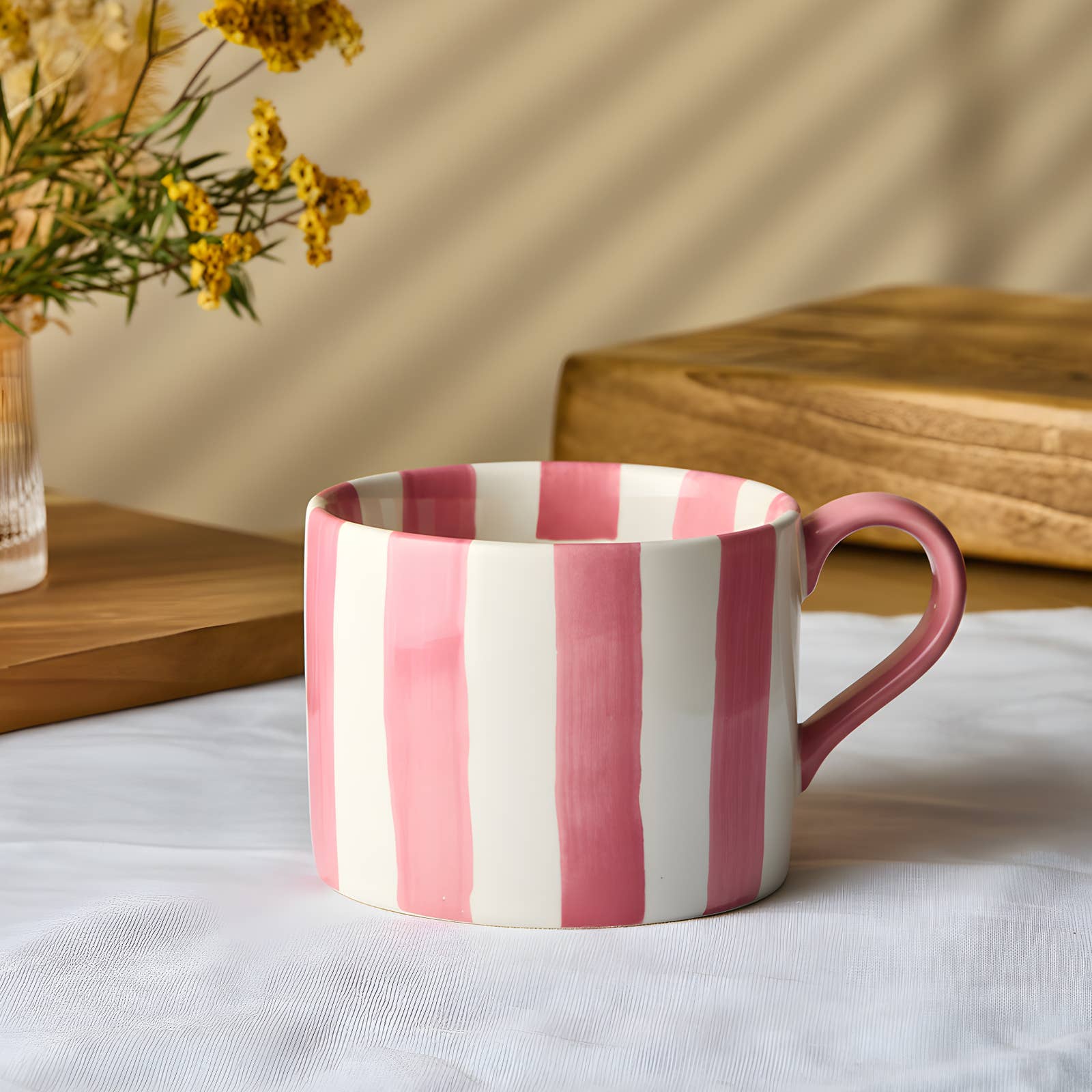 Stripes Mug Pink