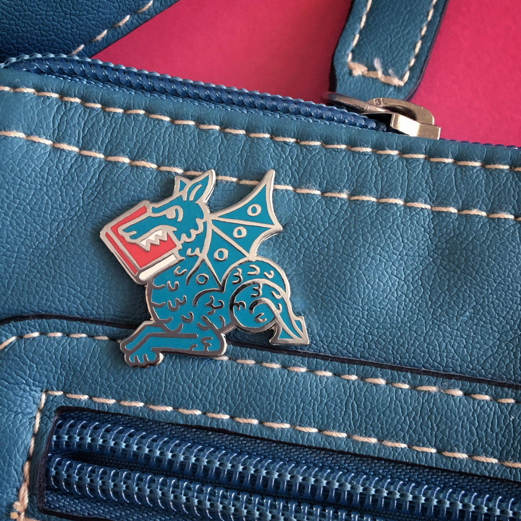 Rather Keen - Book Wyrm Enamel Pin