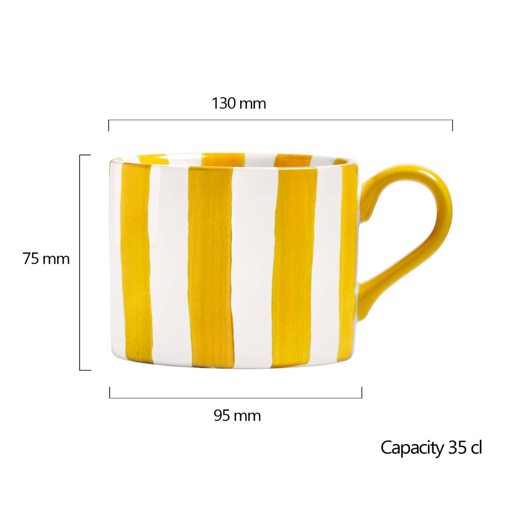 Stripes Mug Yellow