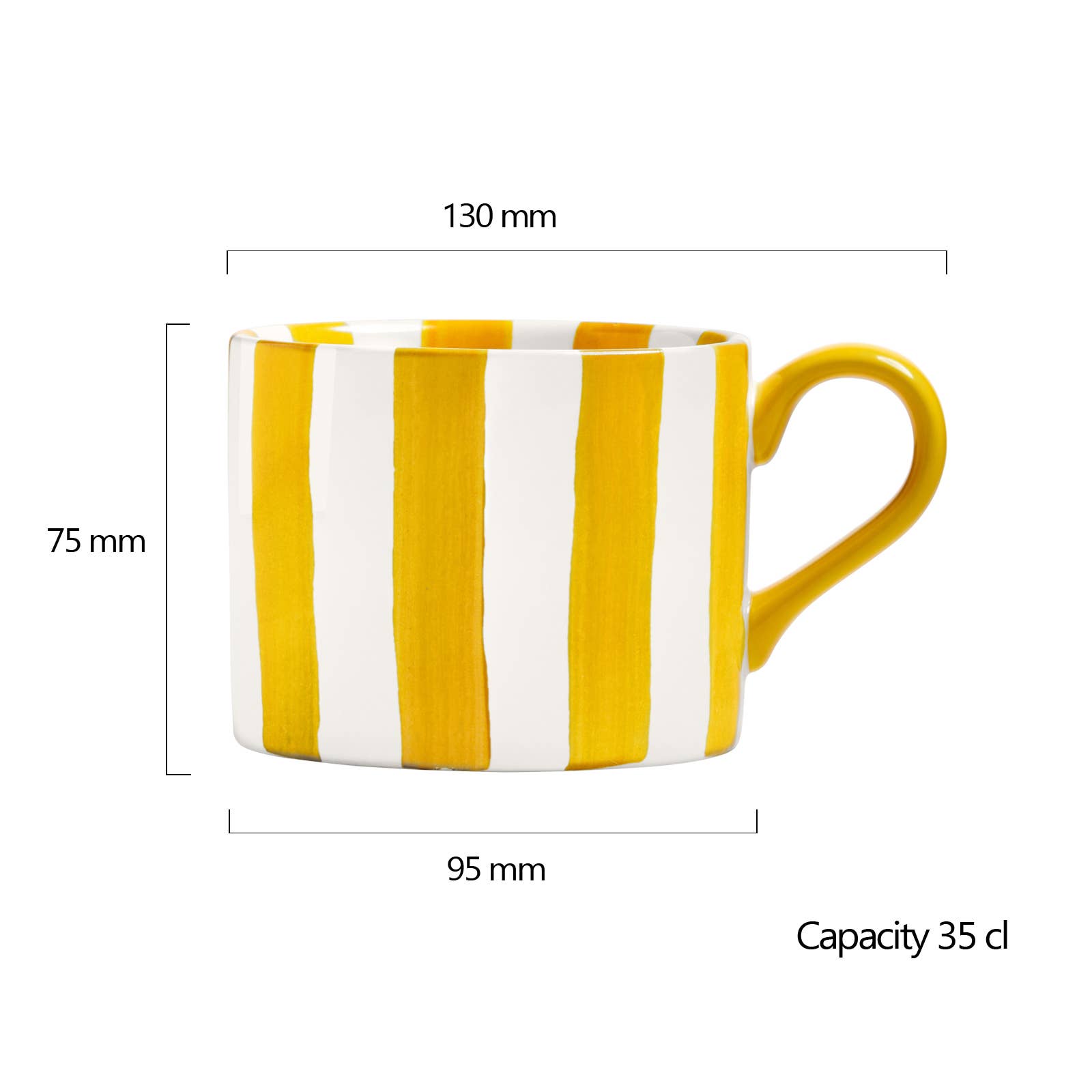 Stripes Mug Yellow