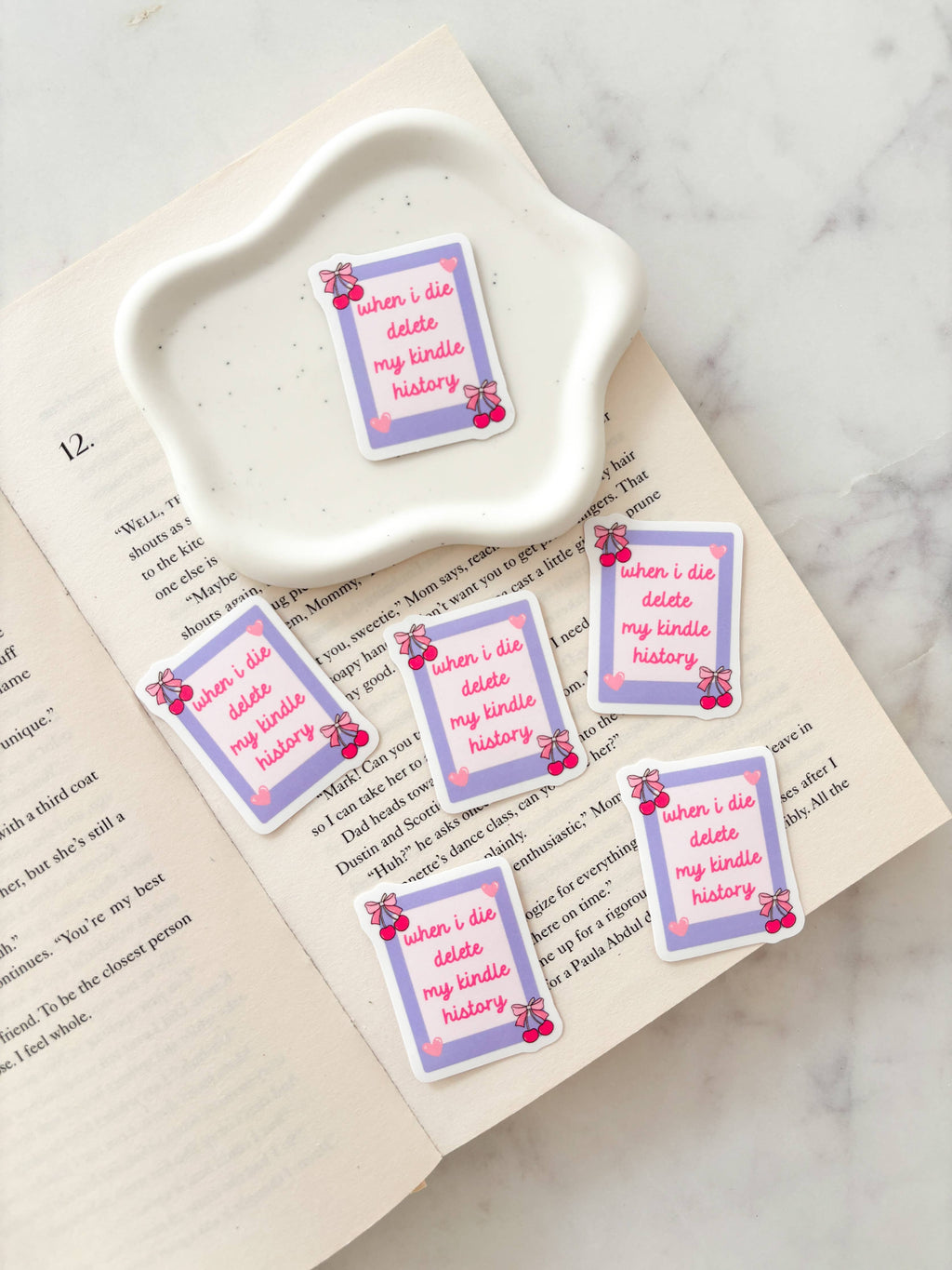When I Die Delete My Kindle History Sticker