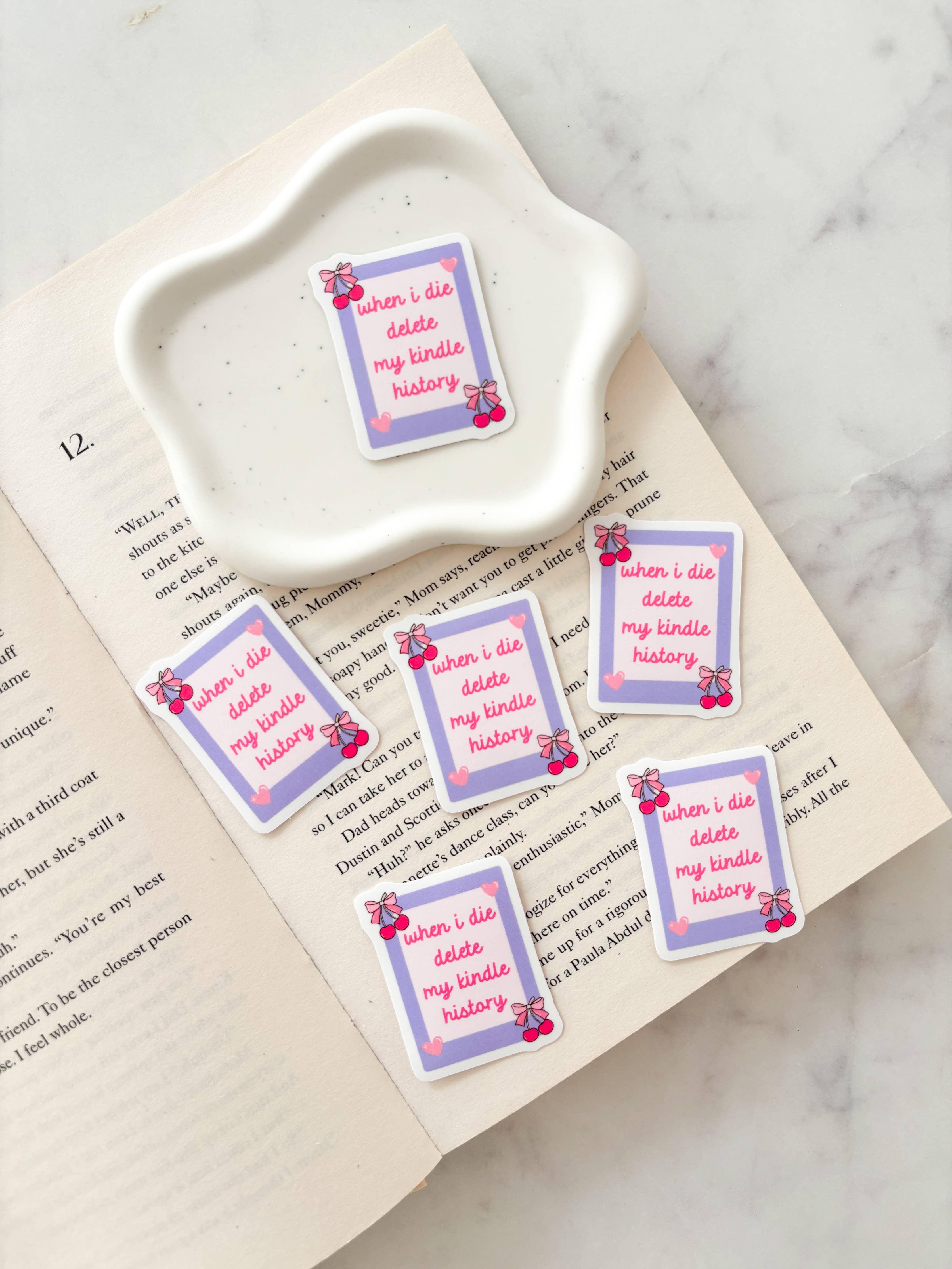 When I Die Delete My Kindle History Sticker