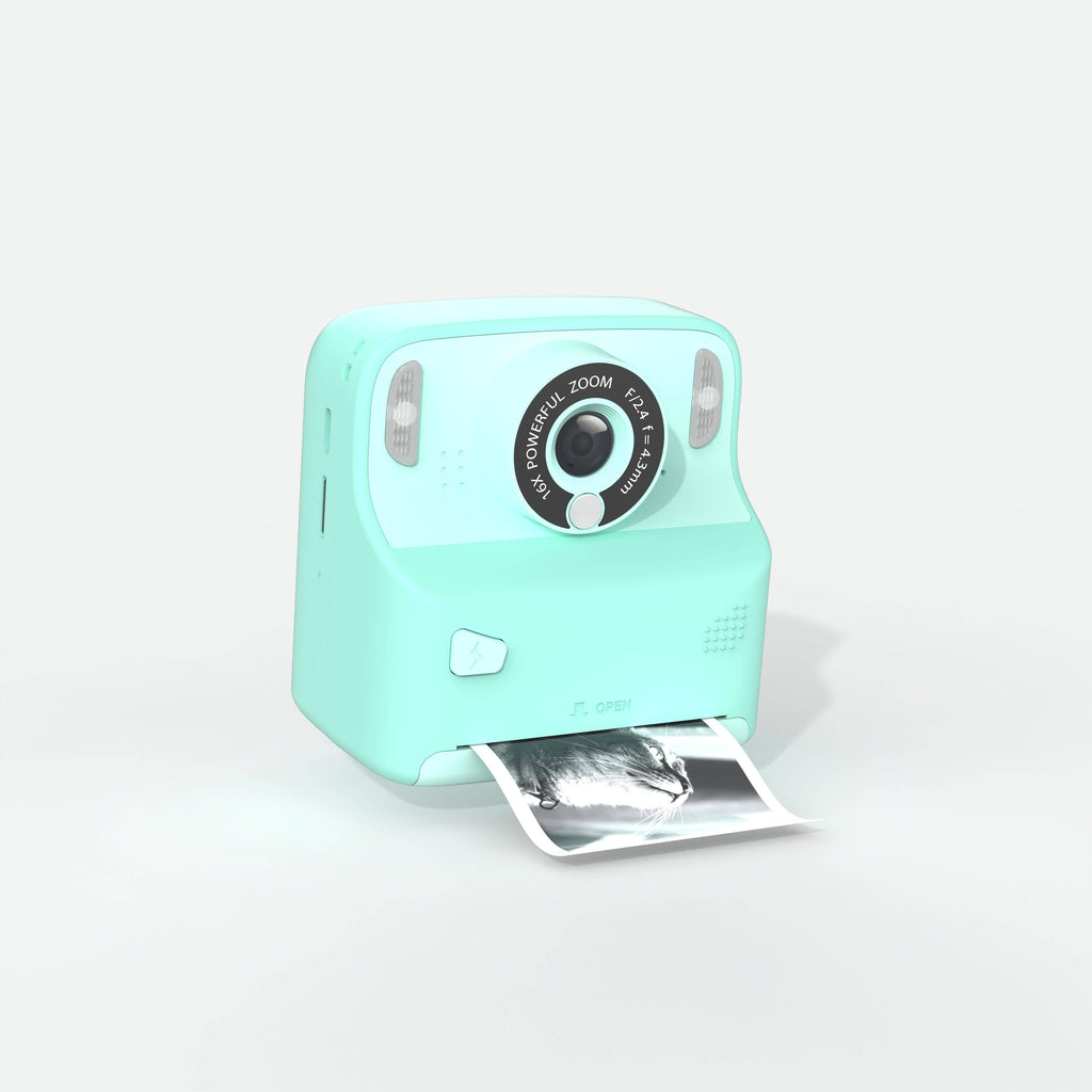 PixiPrint Turquoise – Camera for kids Click & Print