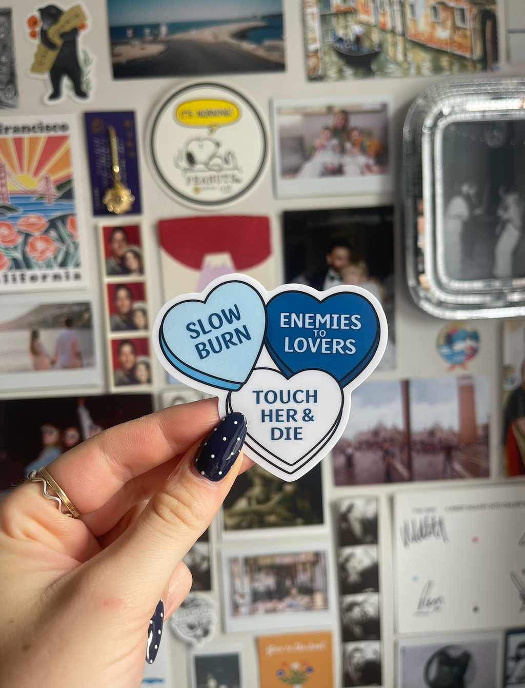 Slow Burn Candy Heart Sticker | Enemies to Lovers