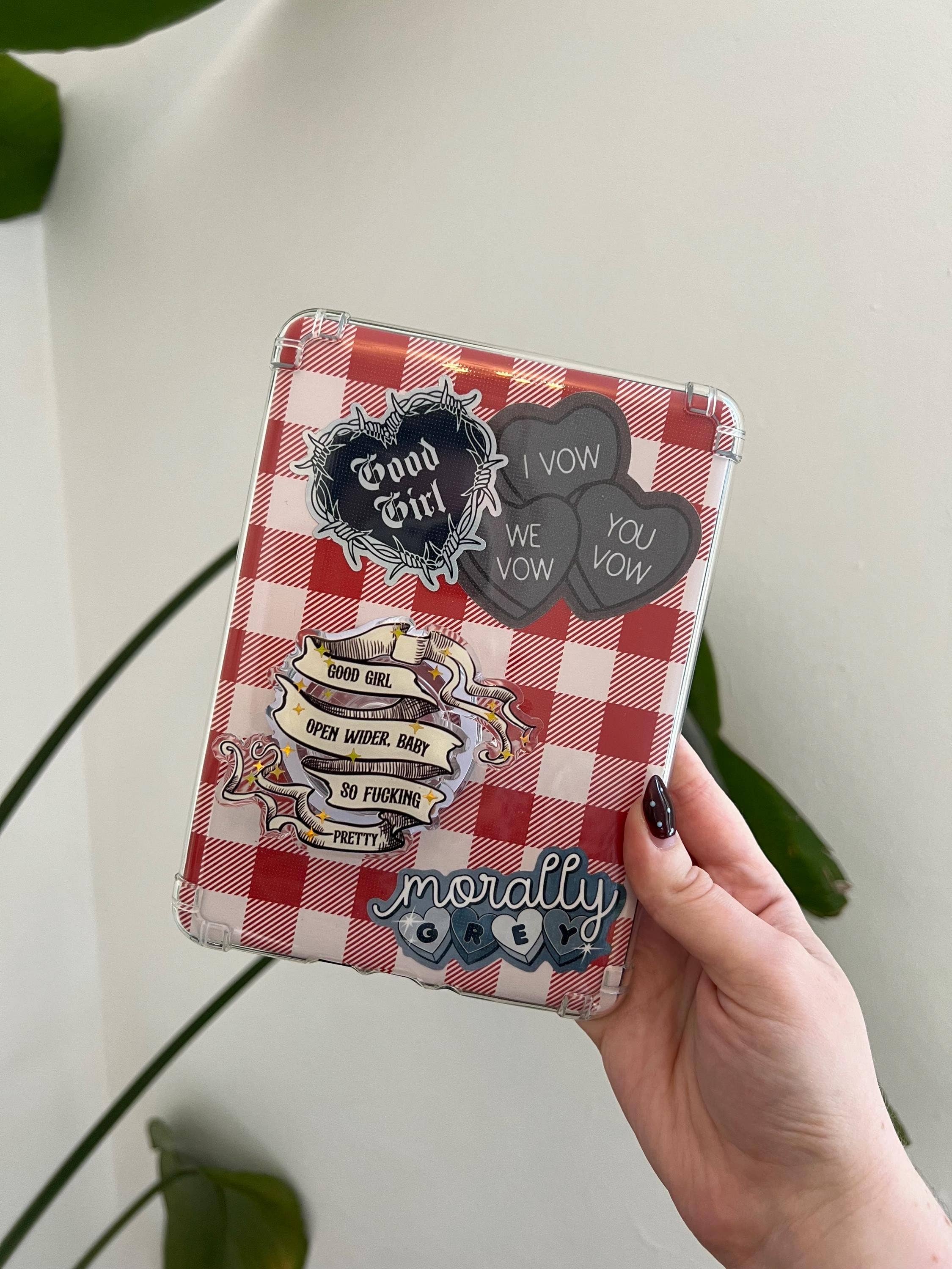 "Good Girl" Luxury Magnetic Kindle Grip & Phone holder