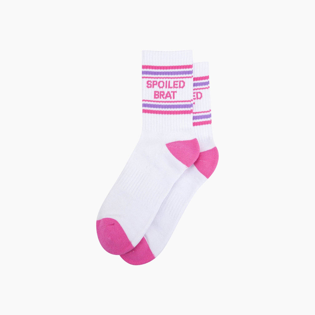 Spoiled Brat Organic Cotton Sports Socks in White