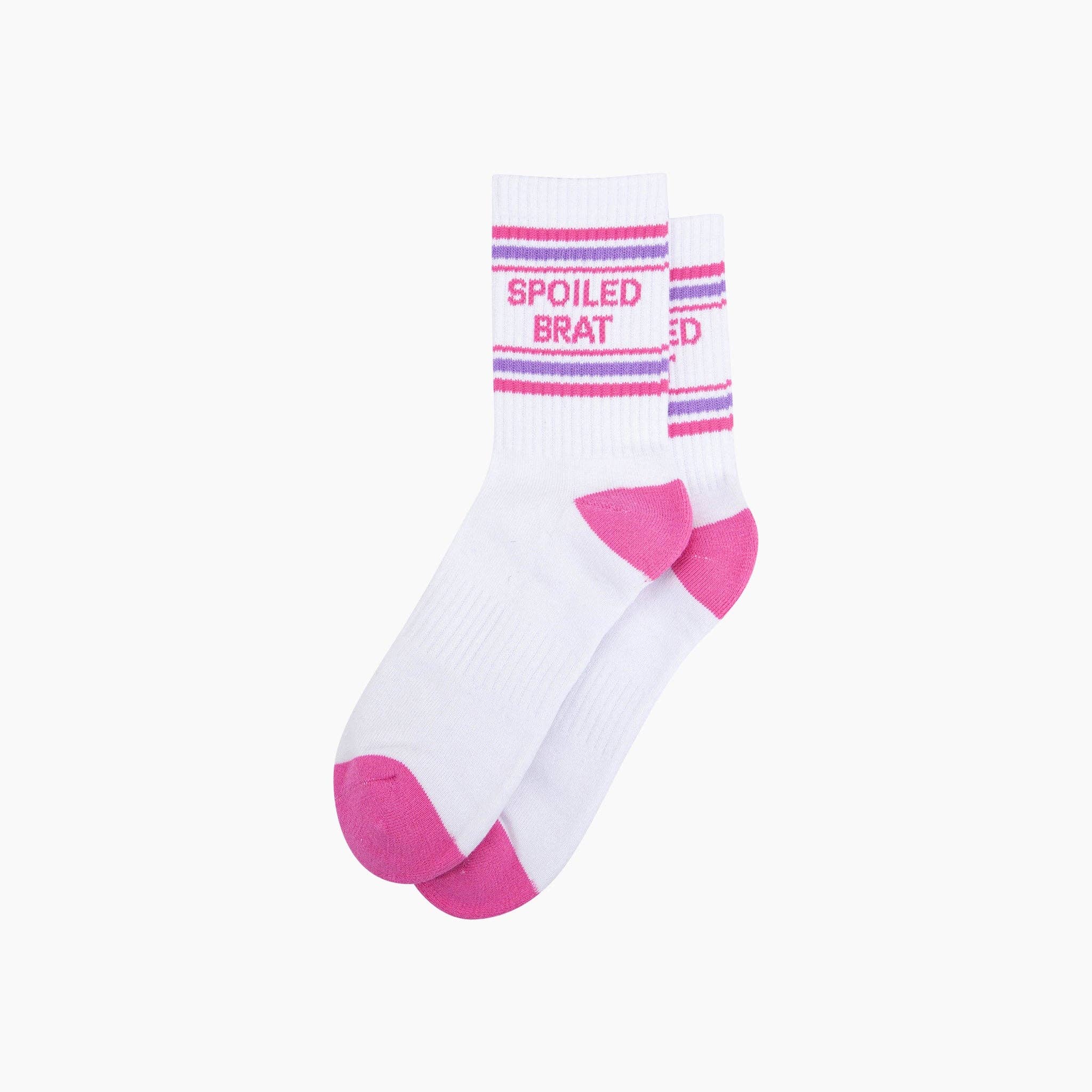 Spoiled Brat Organic Cotton Sports Socks in White