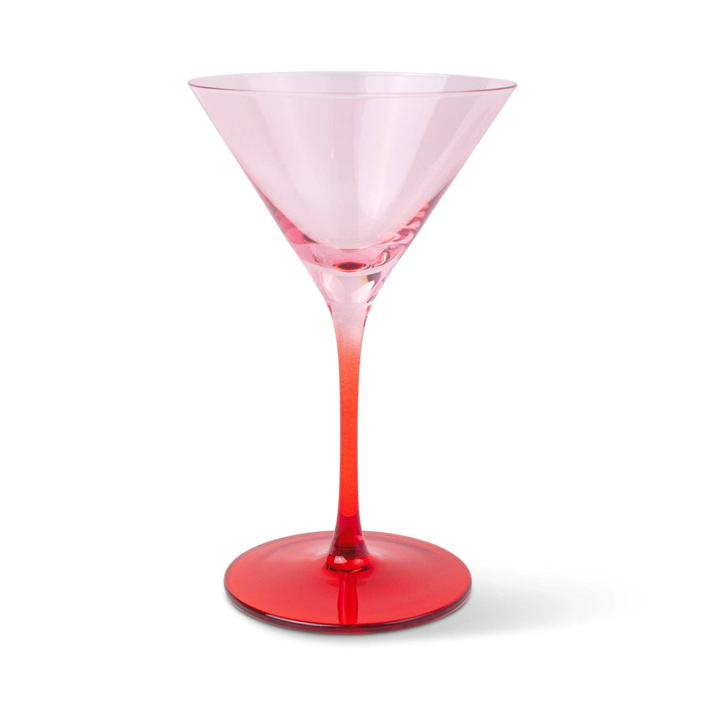 The Olive Martini Glass - Set of 2 - Blush + Cherry