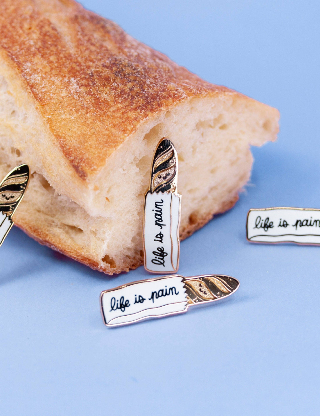 Joanna Behar - "Life is Pain" Baguette Enamel Pin