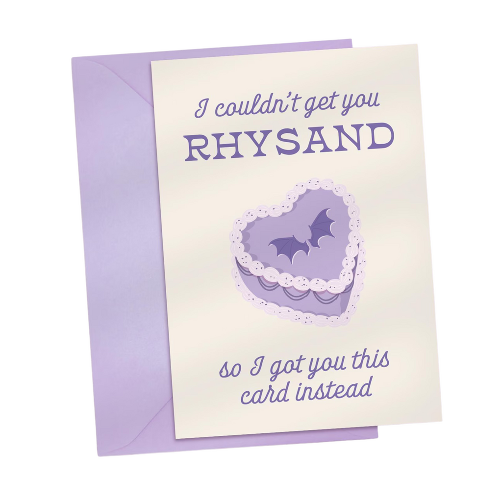 ACOTAR Rhysand birthday greeting card