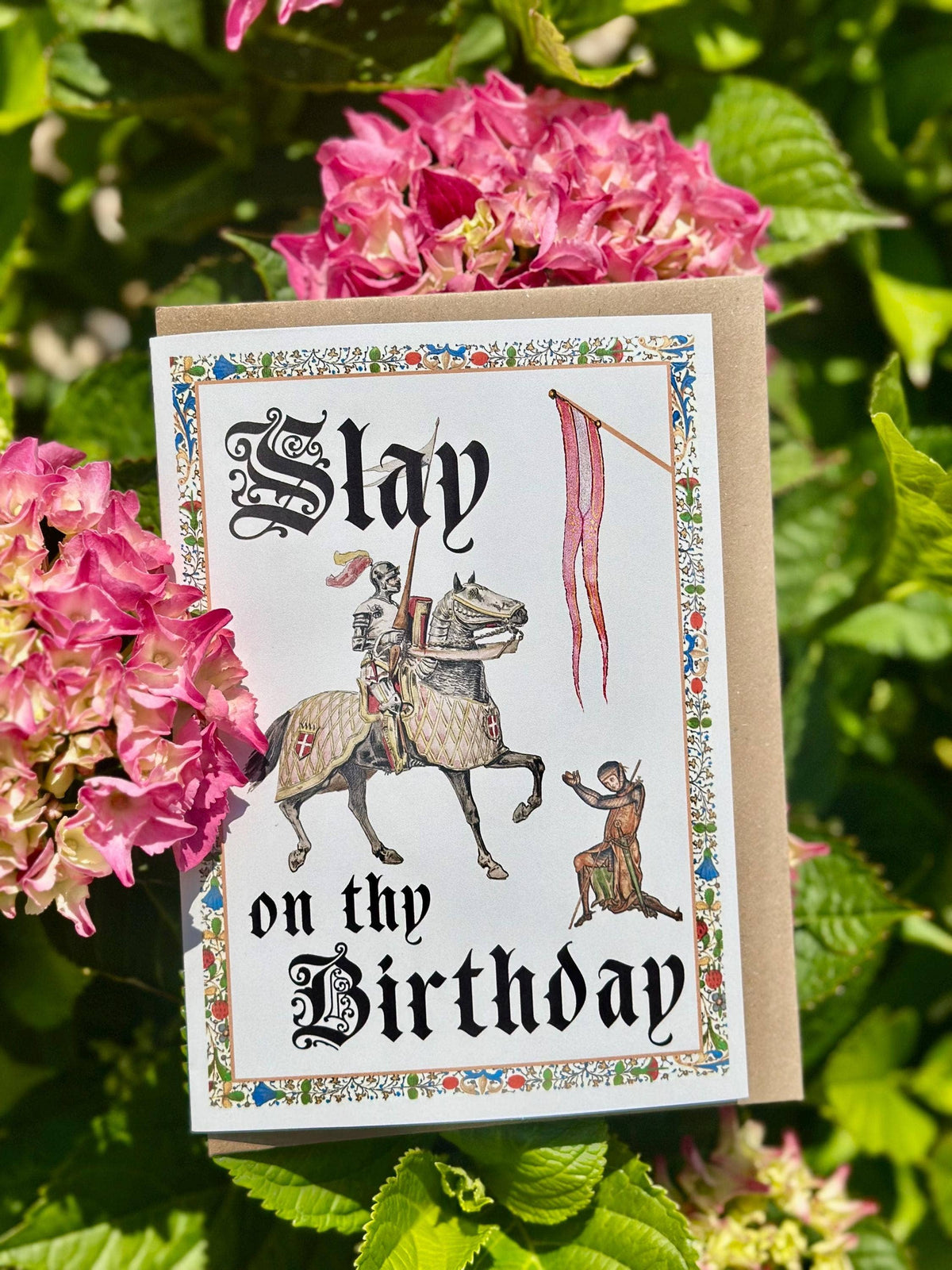 Medieval Inspired Funny Birthday Greeting Card